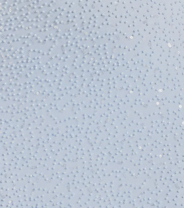 Lena Strapless Bodycon Beaded Mesh Mini Dress - luluinthesky