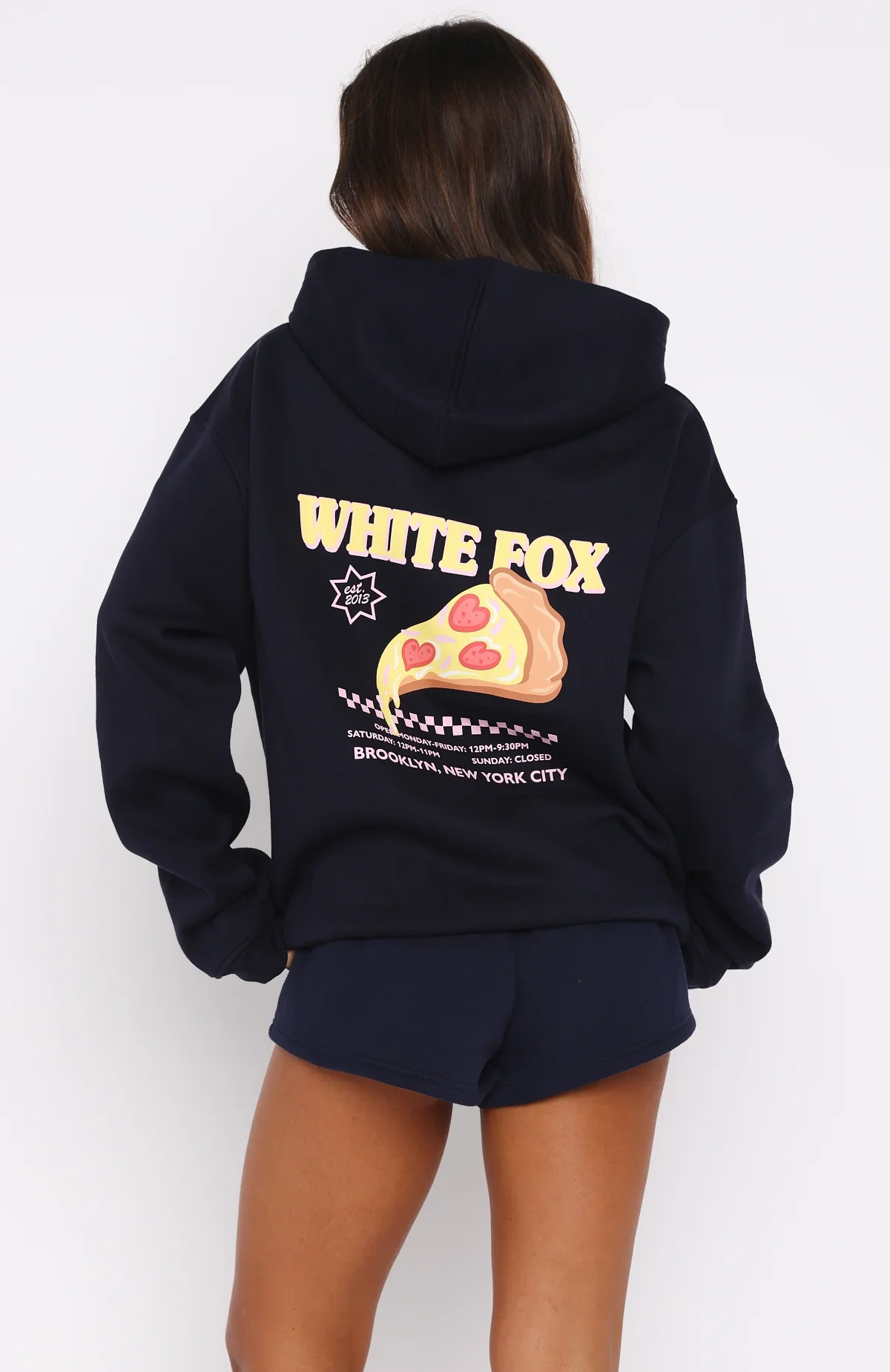 Sweeter Nights Oversized Hoodie Navy - luluinthesky