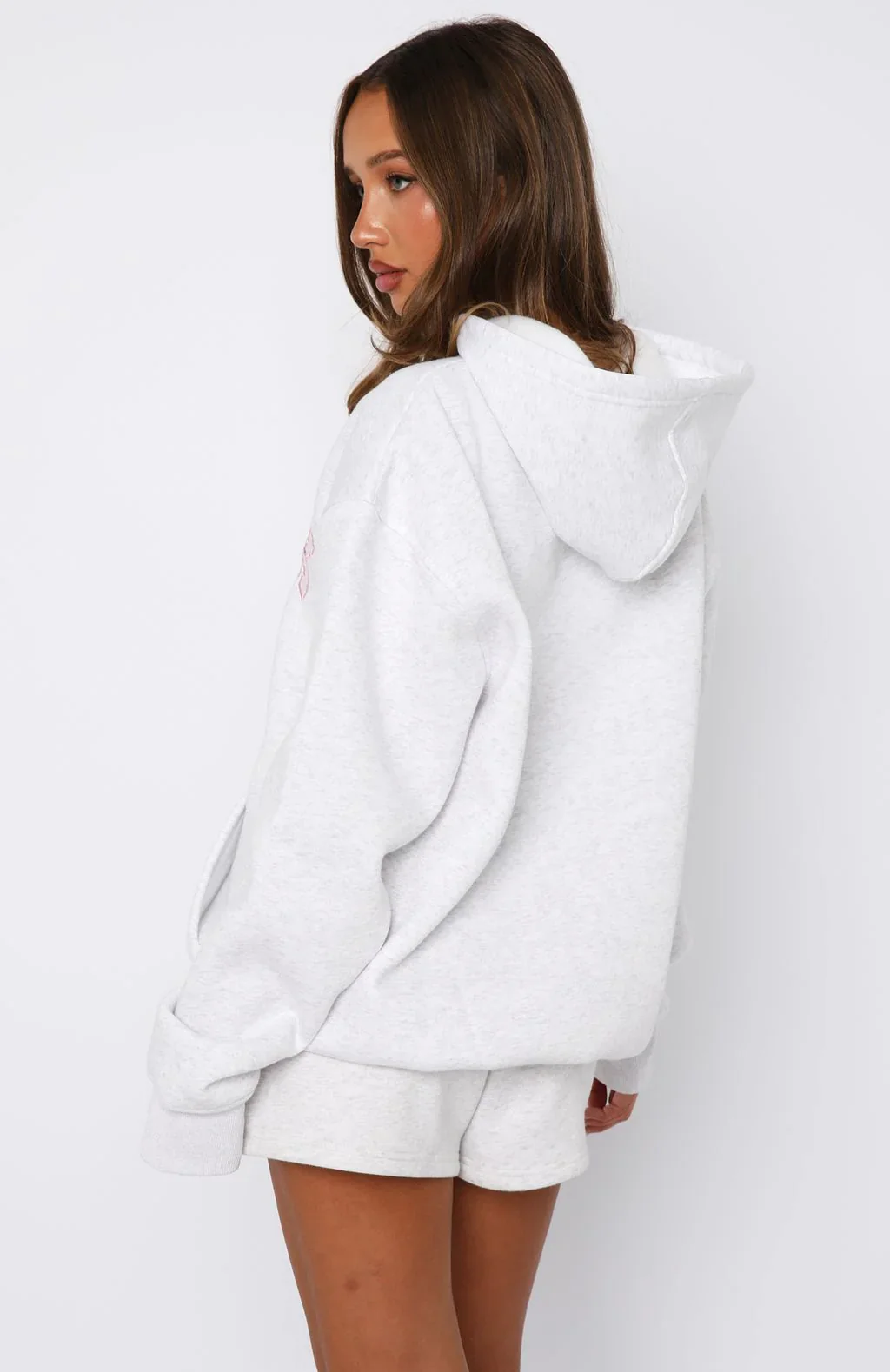 Sweet Sweet Moments Oversized Hoodie Grey Marle - luluinthesky