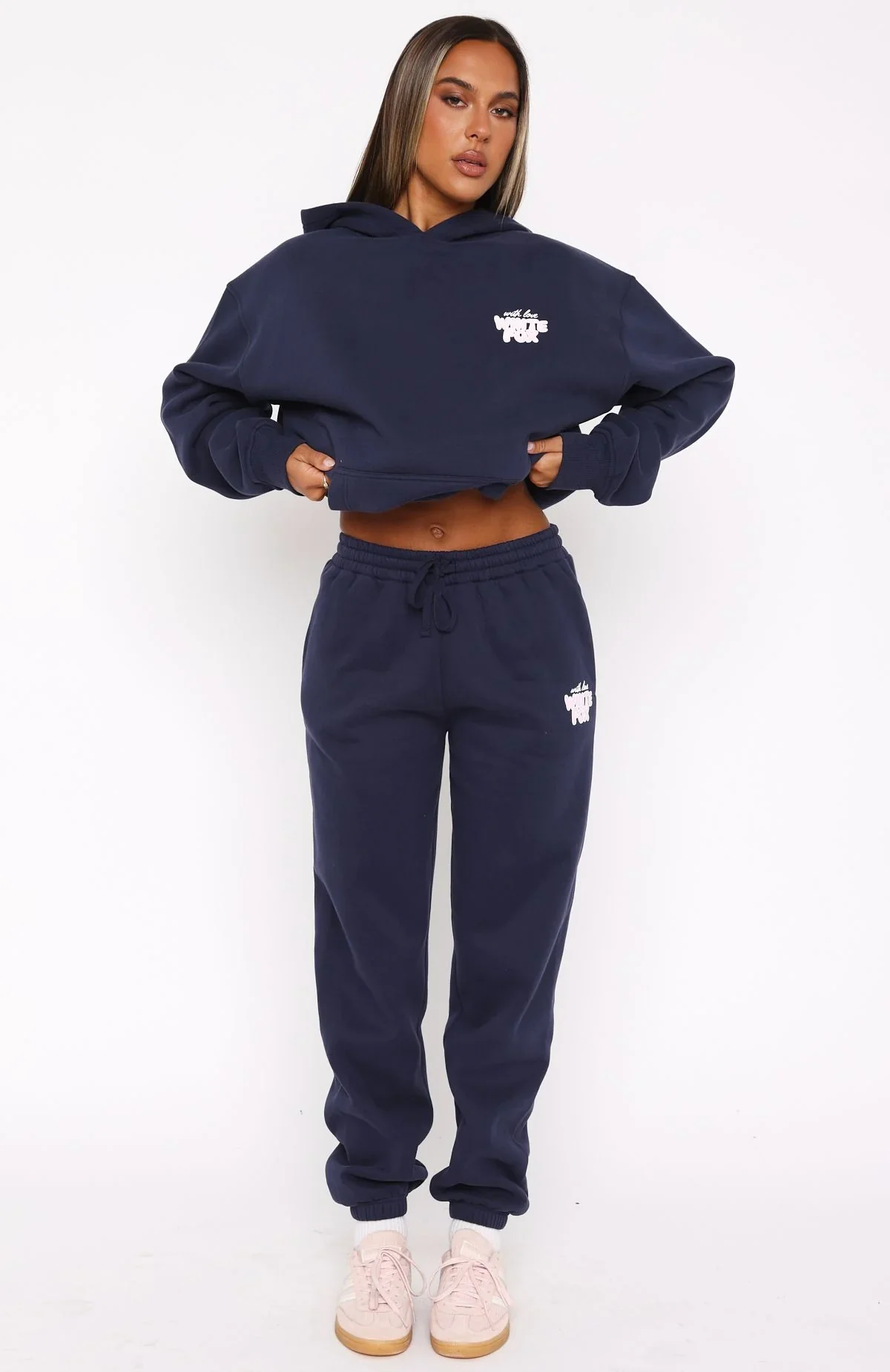 With Love Always Sweatpants Navy - luluinthesky