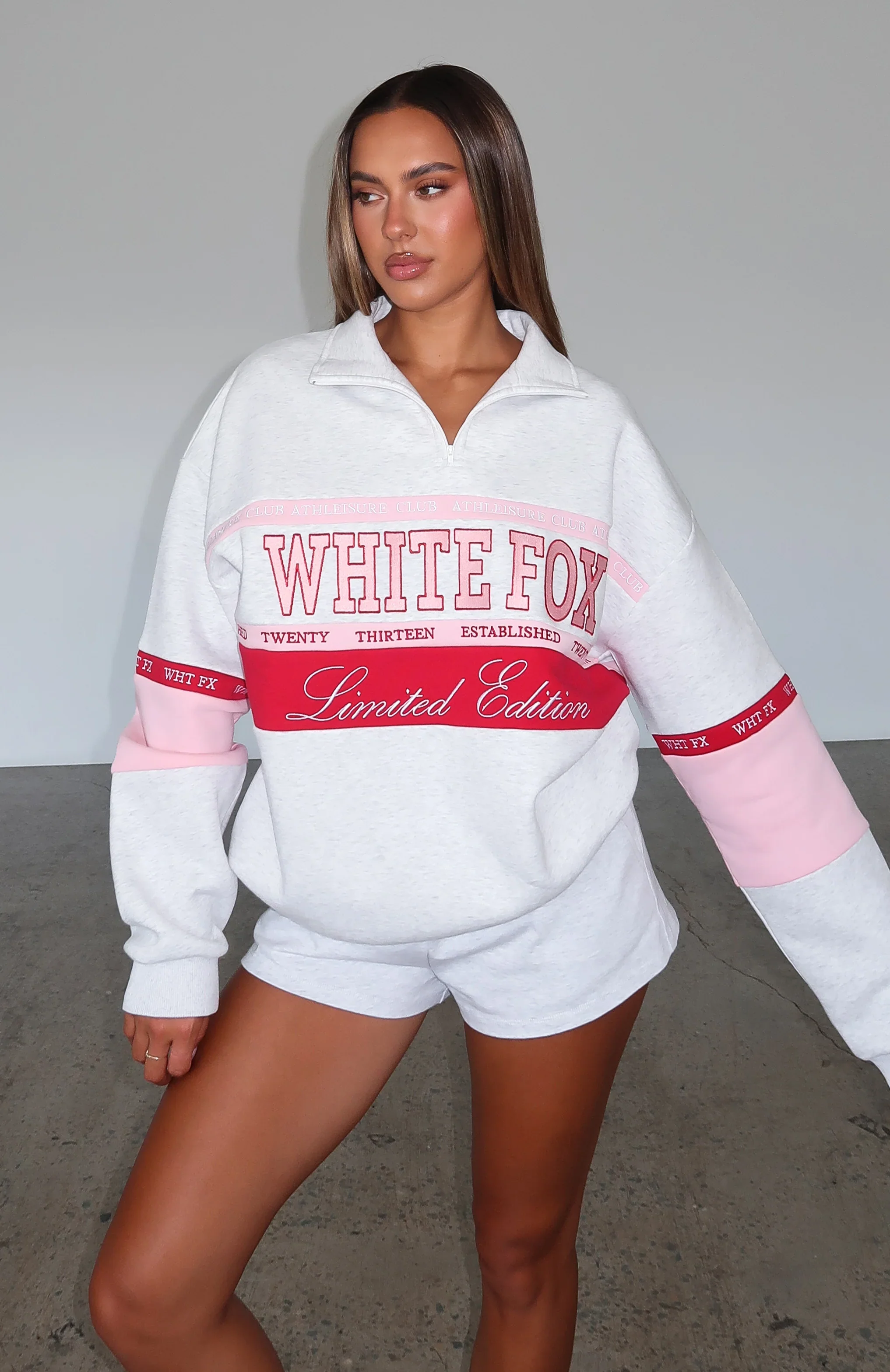 Breaking Ground Zip Front Sweater Grey Marle - luluinthesky