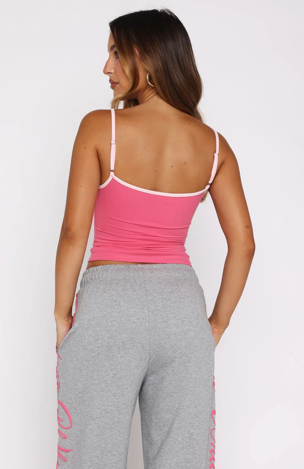 Lucky Thirteen Shaya Singlet Hot Pink - luluinthesky