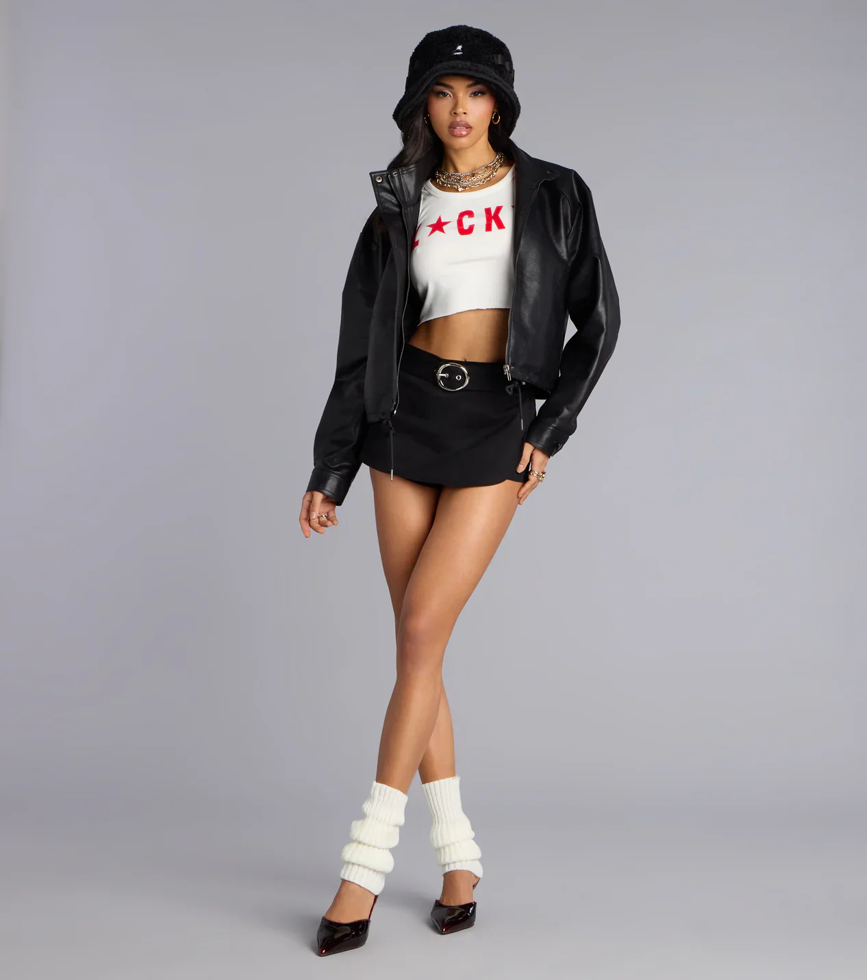 Urban Icon Cropped Bomber Jacket - luluinthesky
