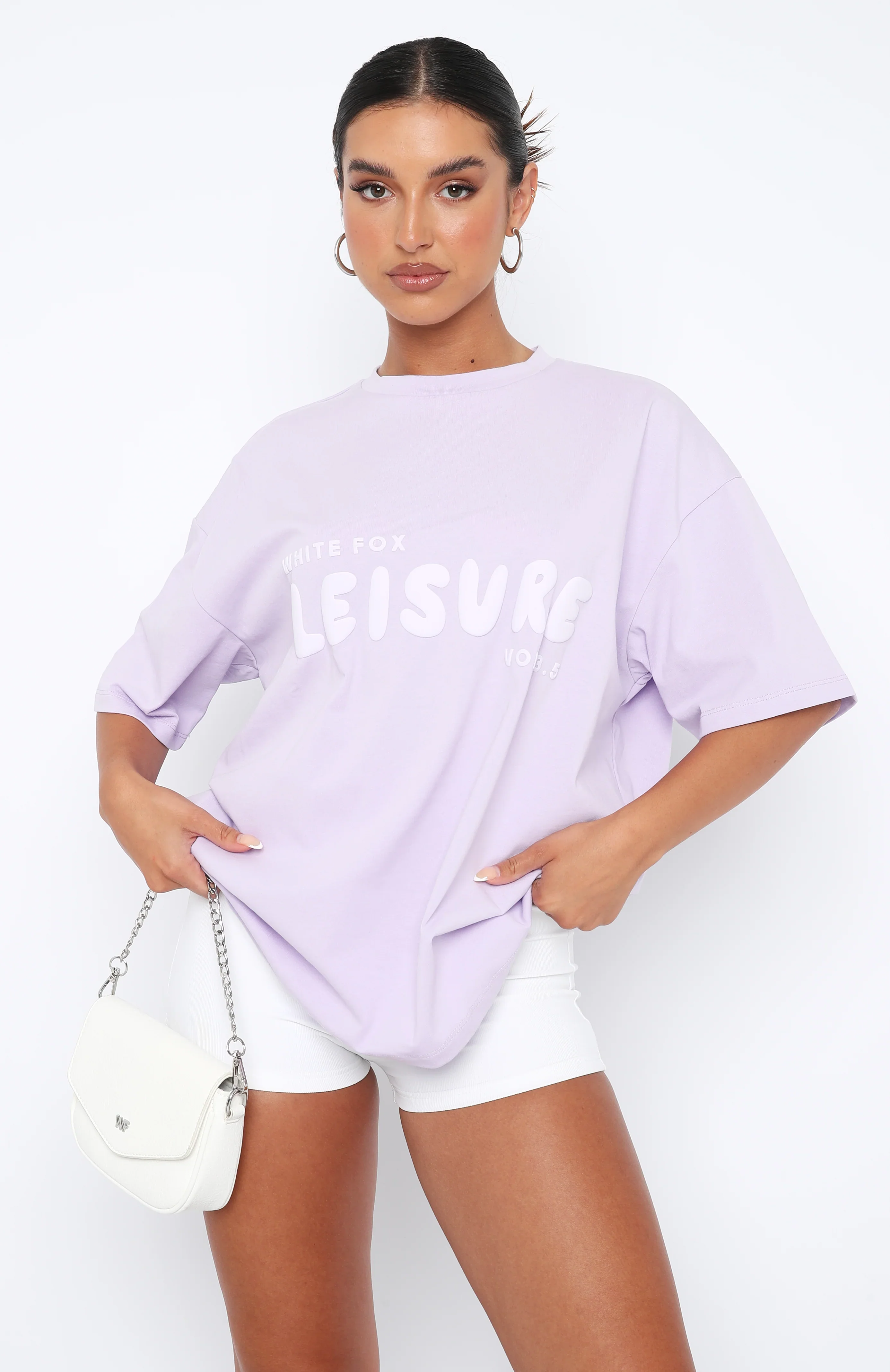 Leisure Series Oversized Tee Lavender - luluinthesky