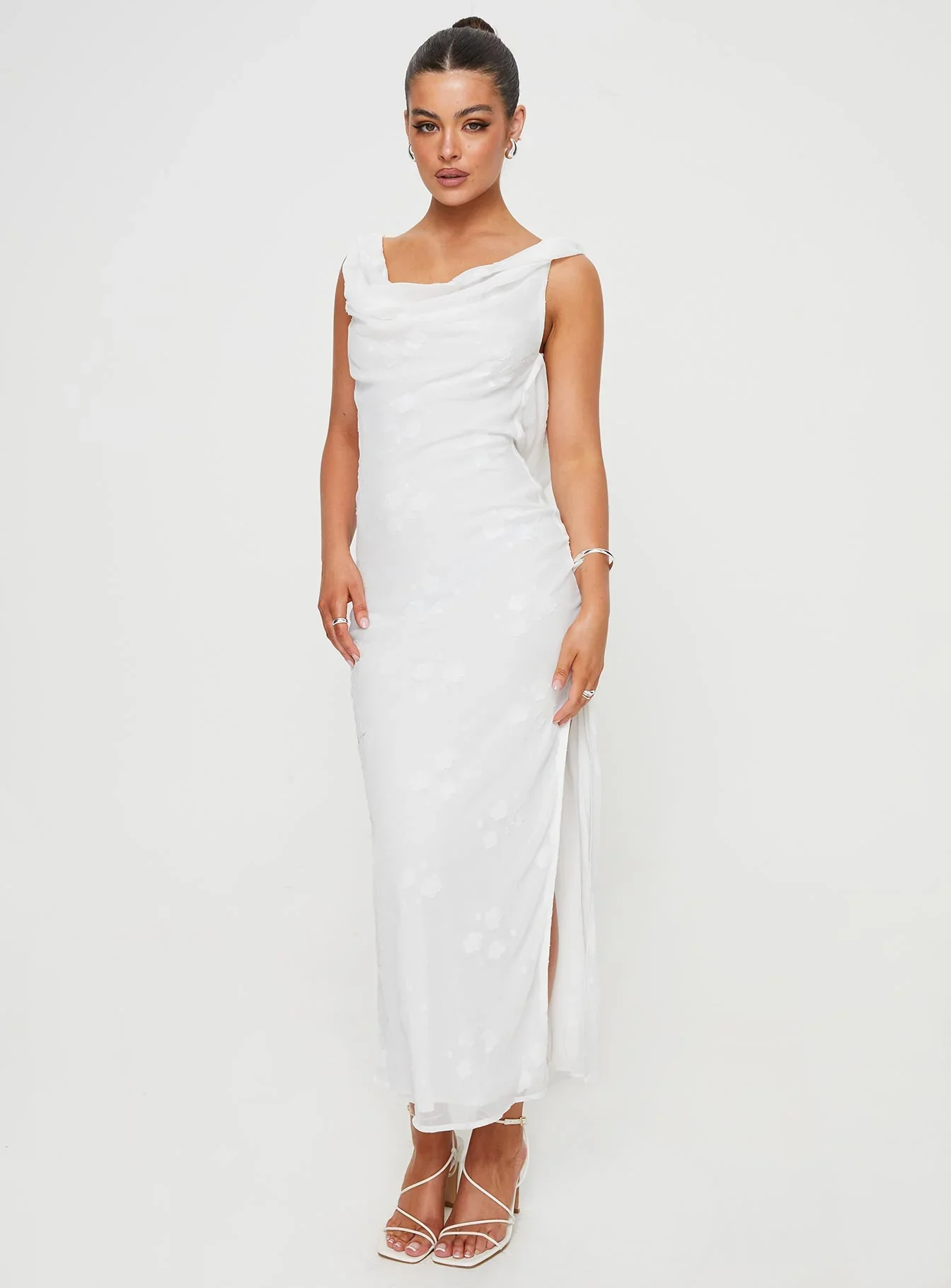 Contessa Maxi Dress White - luluinthesky