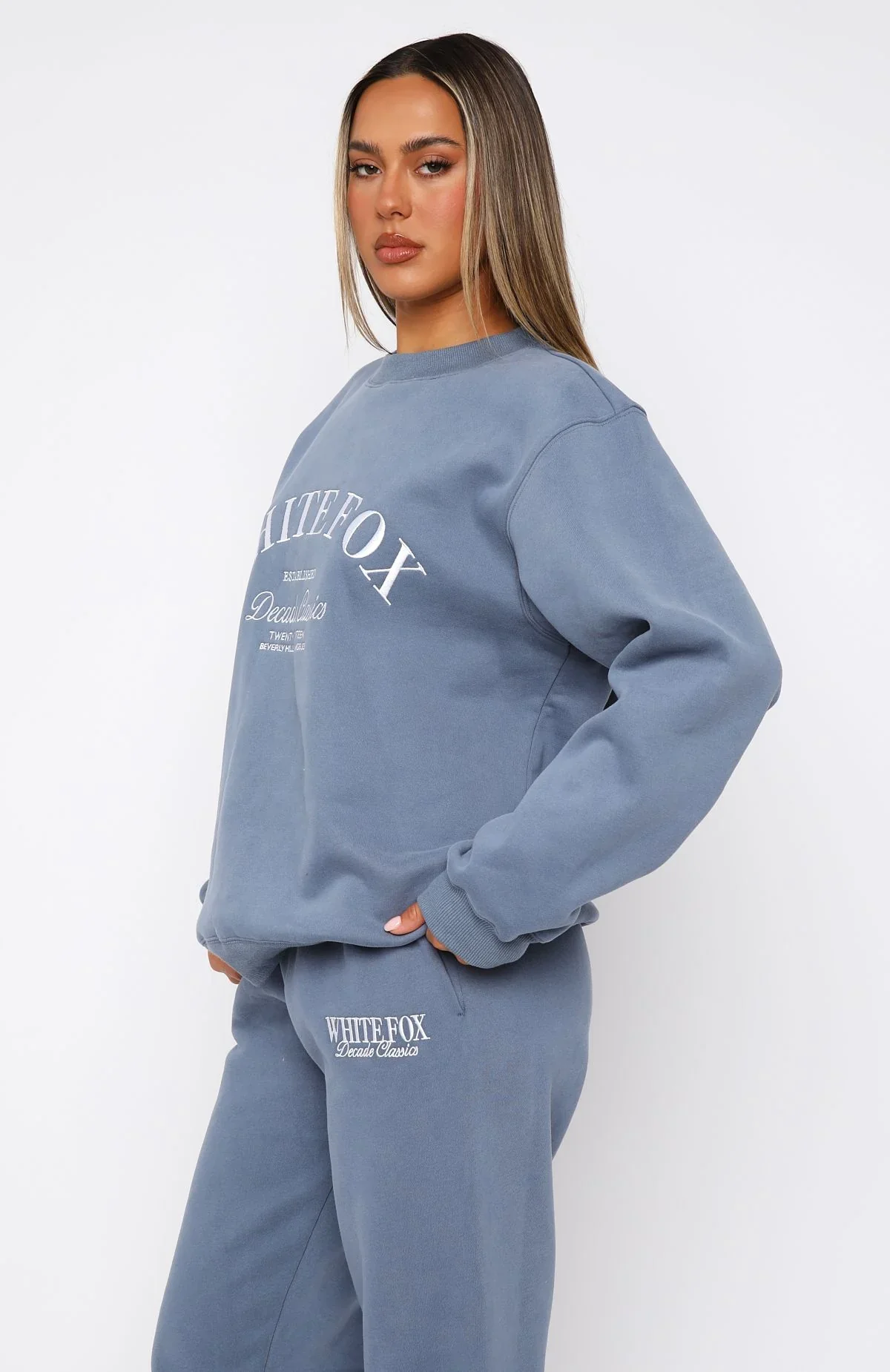 Decade Classics Essential Oversized Sweater Ocean - luluinthesky