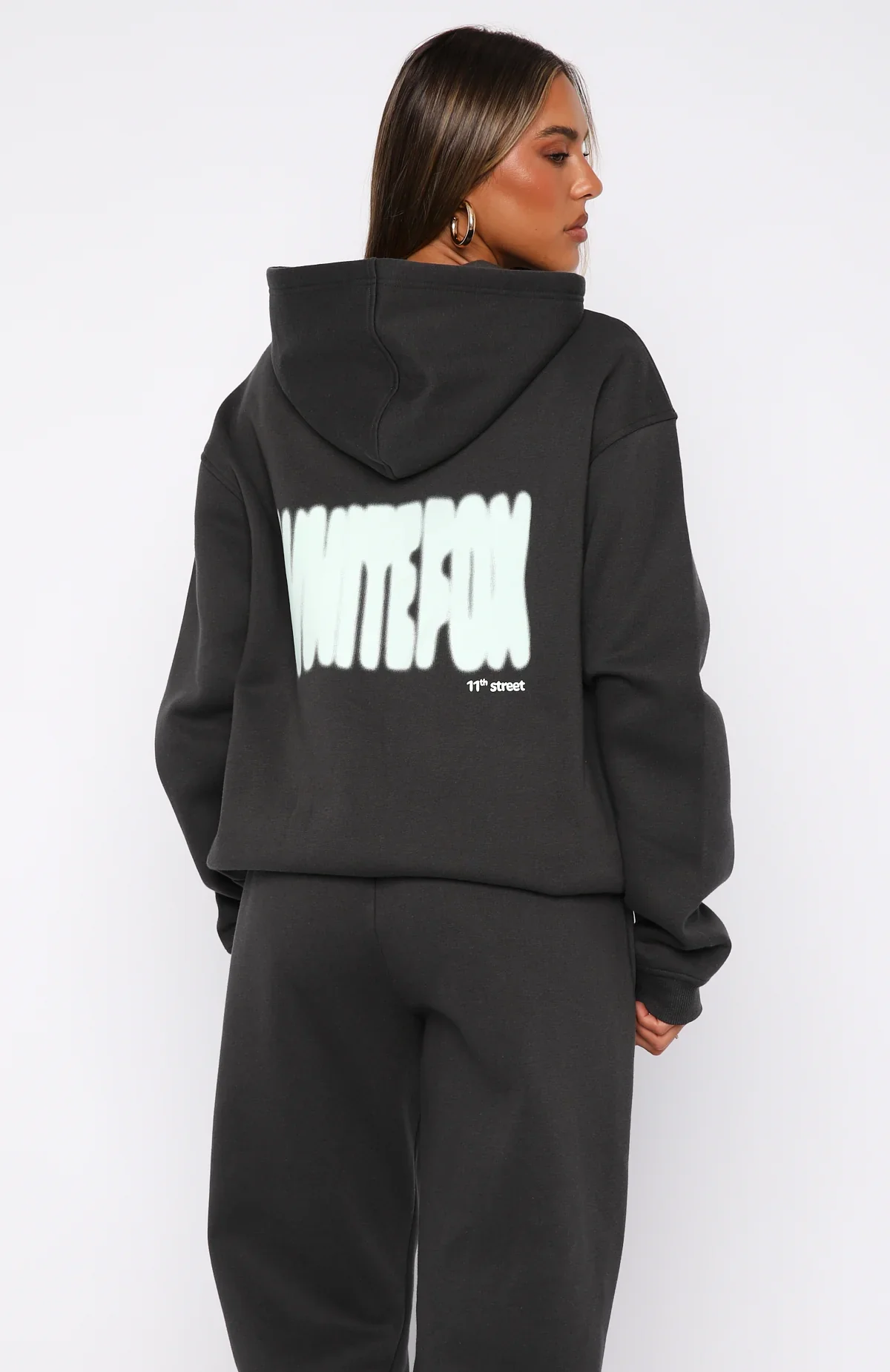 11th Street New York Or Nowhere Oversized Hoodie Matcha Crumble - luluinthesky