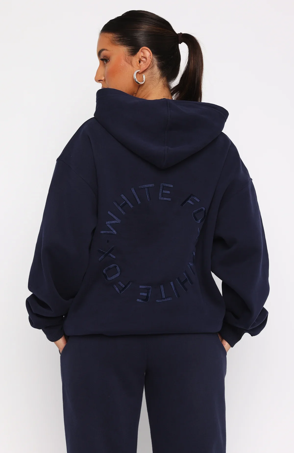 Stay Lifted Oversized Hoodie Navy - luluinthesky