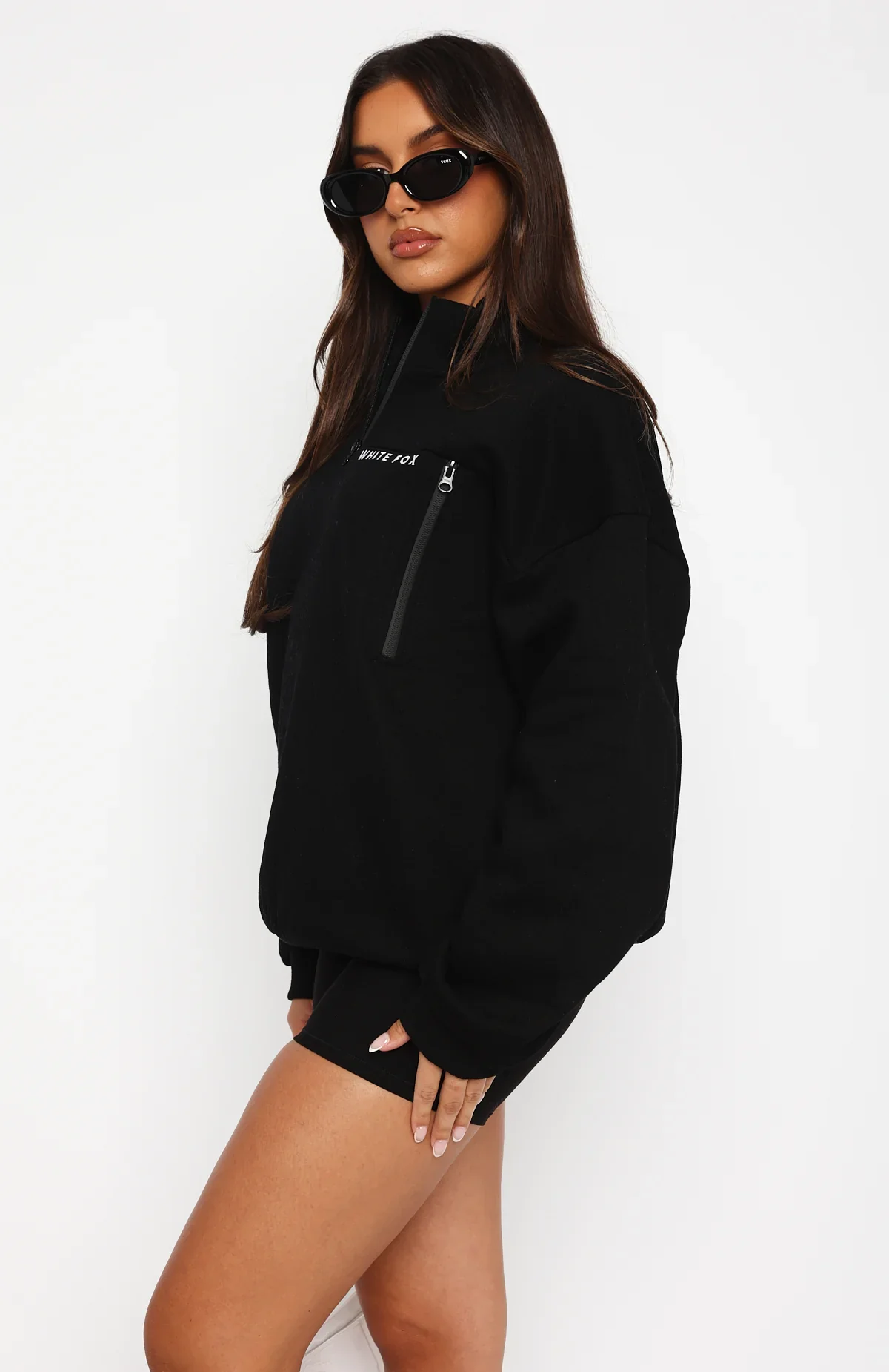 Where Did You Go Zip Front Sweater Black - luluinthesky
