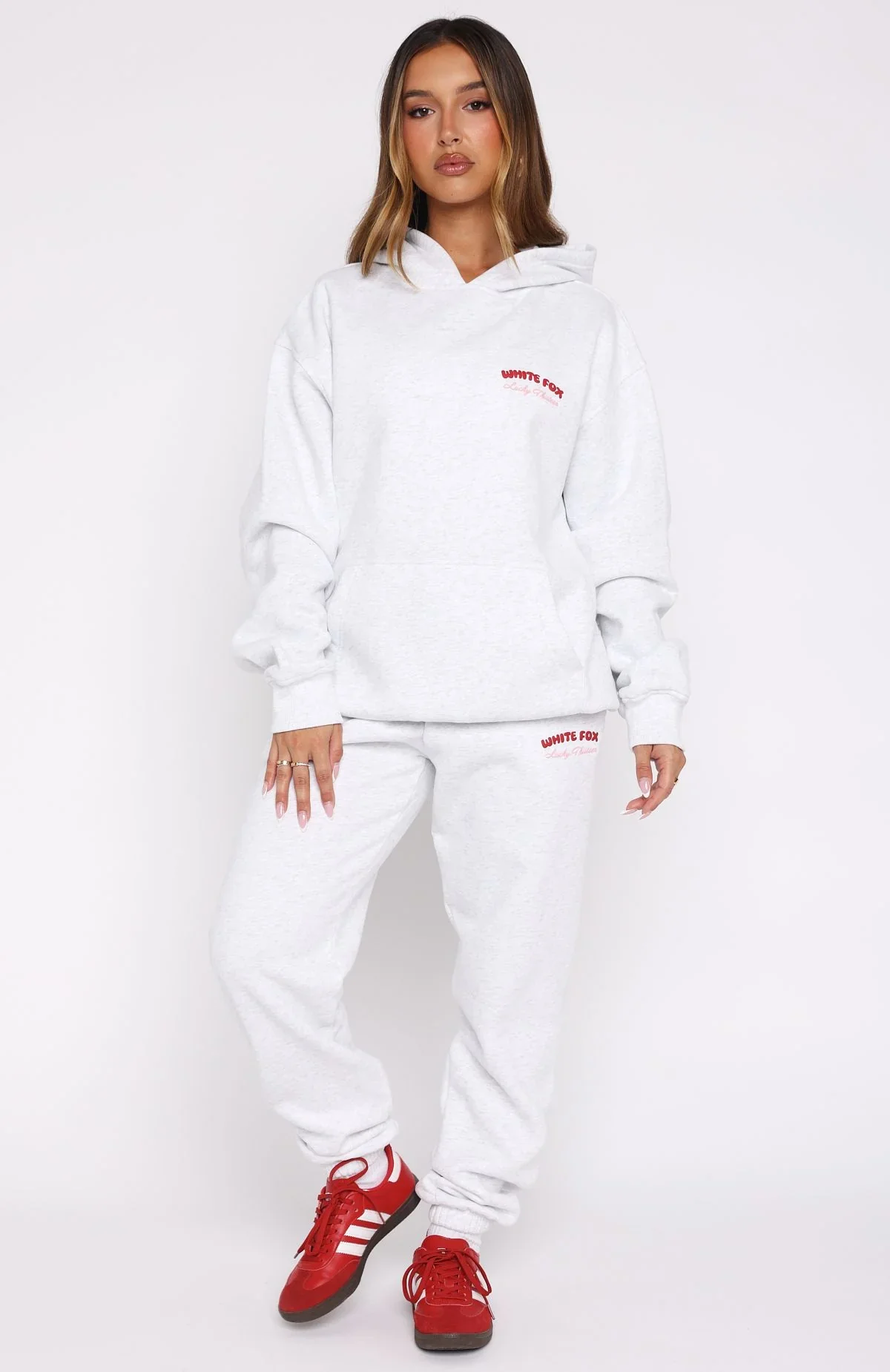 Lucky Thirteen Cheyenne Sweatpants Grey Marle - luluinthesky