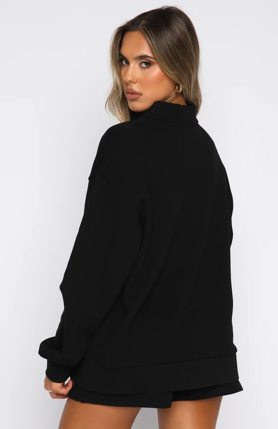 The Highest Demand Zip Front Sweater Black - luluinthesky