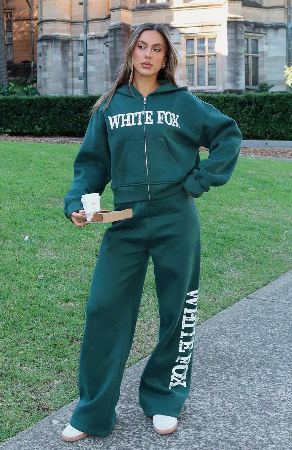 Brand New Start Wide Leg Sweatpants Forest Green - luluinthesky