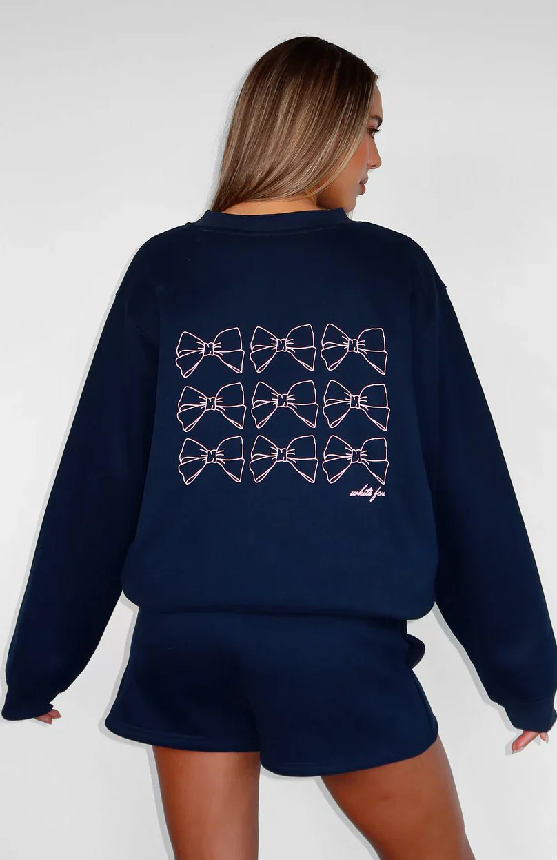 Got What You Need Oversized Sweater Dark Navy - luluinthesky