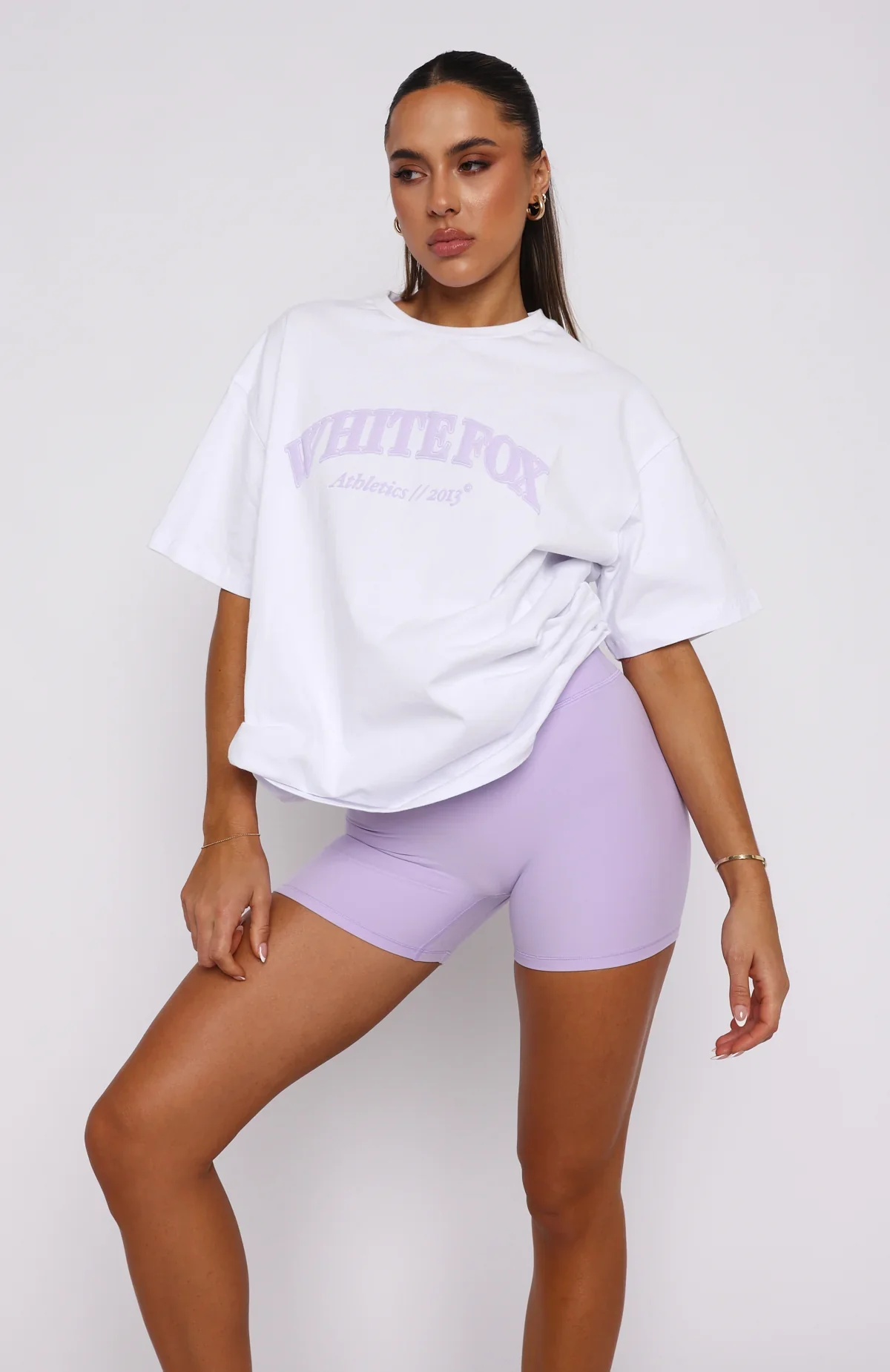 Athletics Era Oversized Tee White - luluinthesky