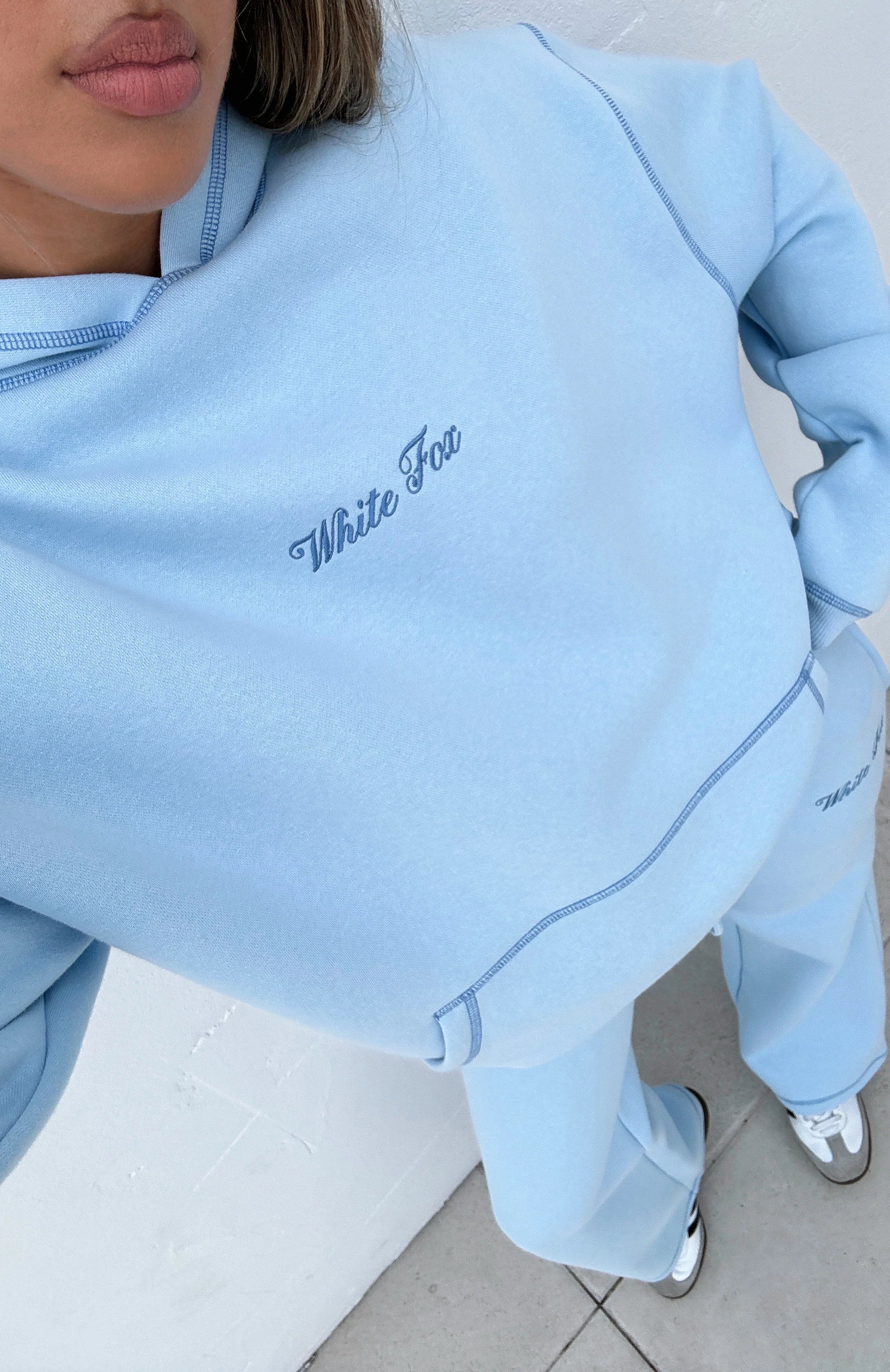 Instant Attraction Oversized Hoodie Baby Blue - luluinthesky