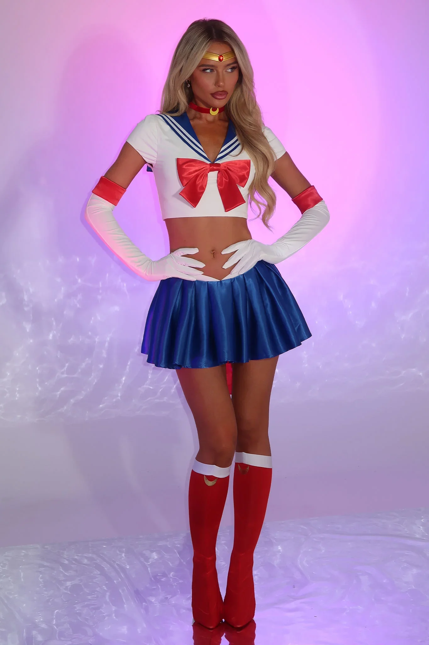 Cosmic Power 3 Piece Set - White/Blue - luluinthesky