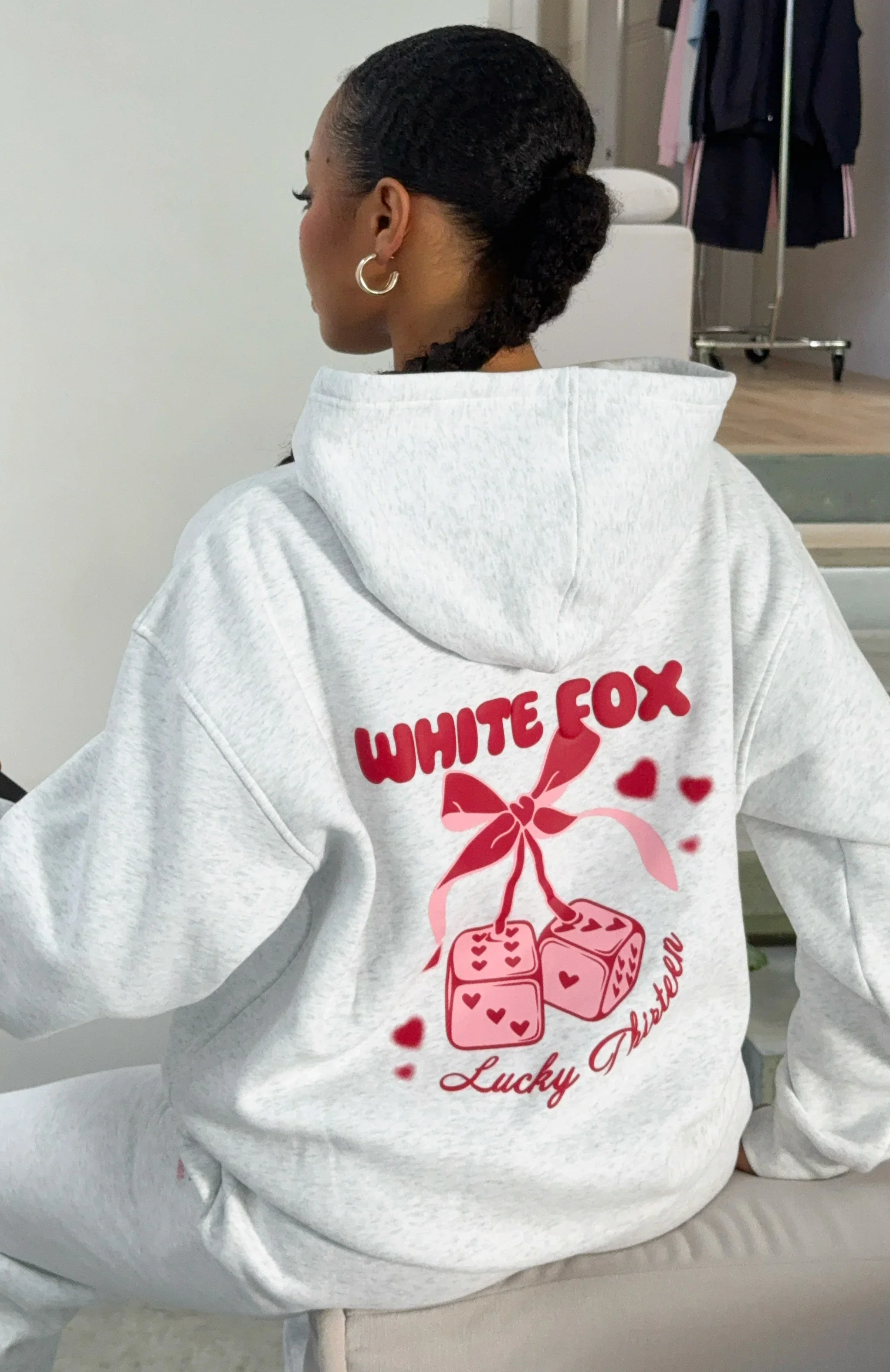 Lucky Thirteen Cheyenne Oversized Hoodie Grey Marle - luluinthesky