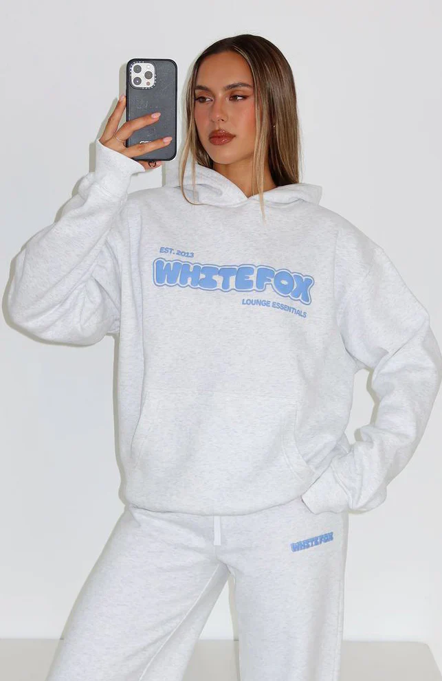 Give It A Try Oversized Hoodie Grey Marle - luluinthesky