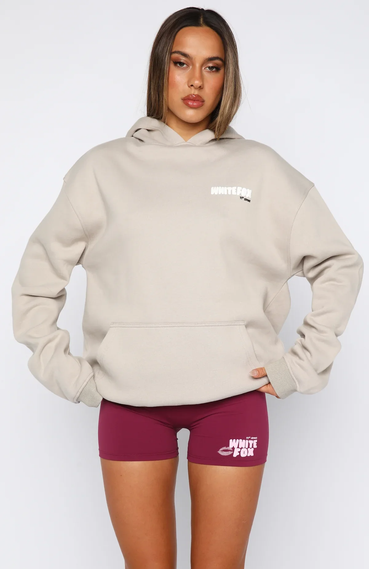 11th Street She's So Lucky Oversized Hoodie Moon Kiss - luluinthesky