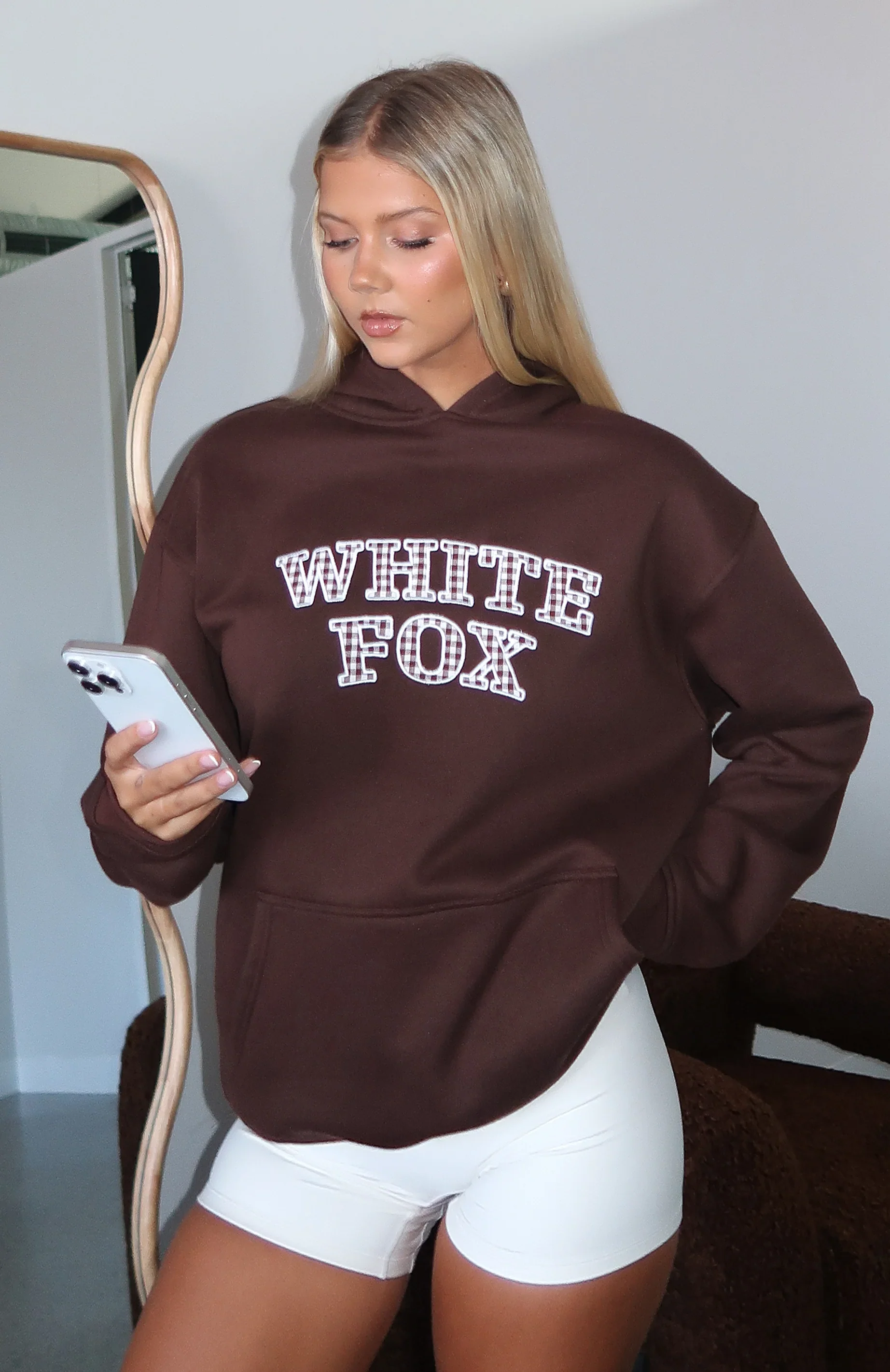 Took The Fall Oversized Hoodie Chocolate - luluinthesky