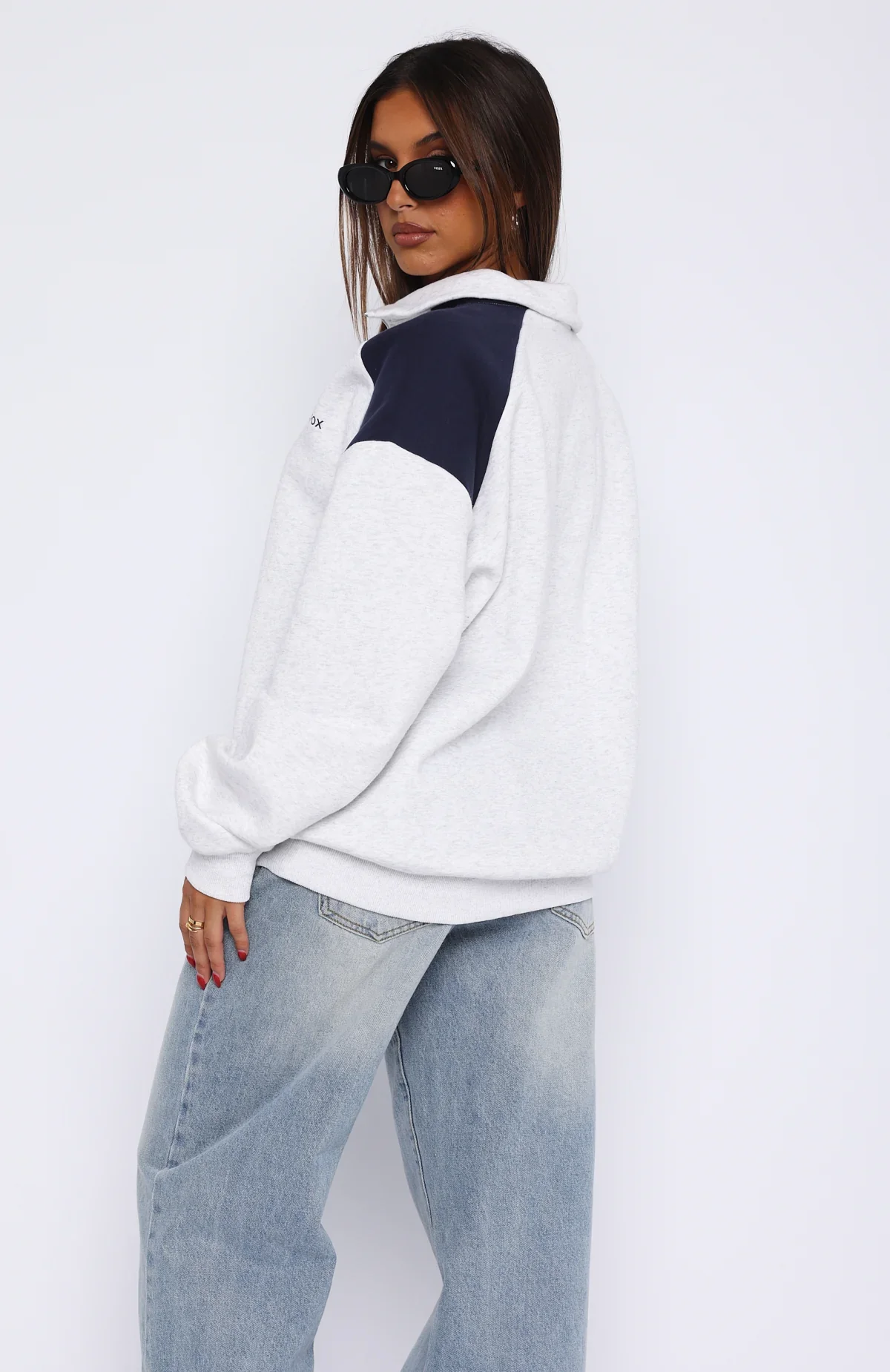 It's A Bad Idea Zip Front Sweater Grey - luluinthesky