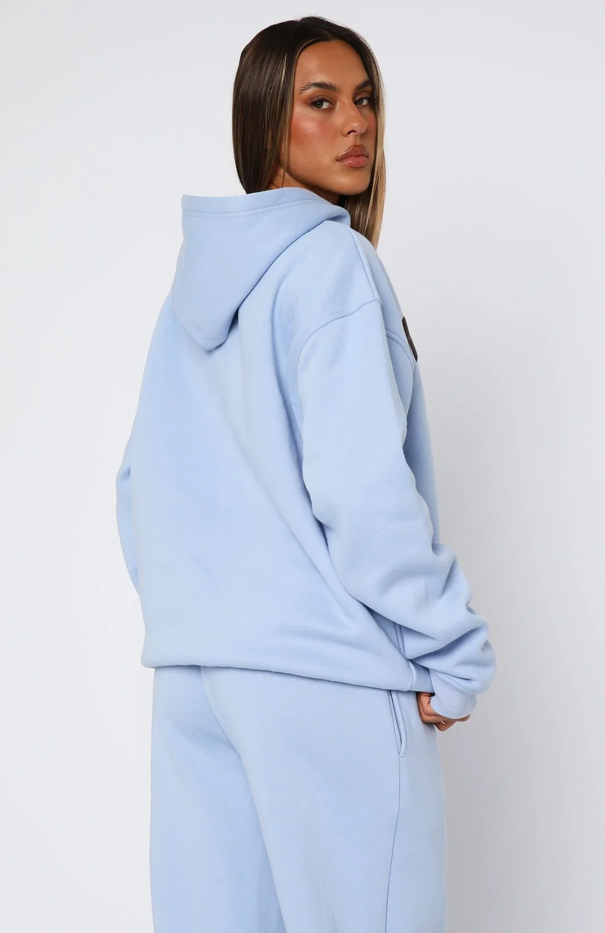 From The Archives Allora Oversized Hoodie Blue - luluinthesky