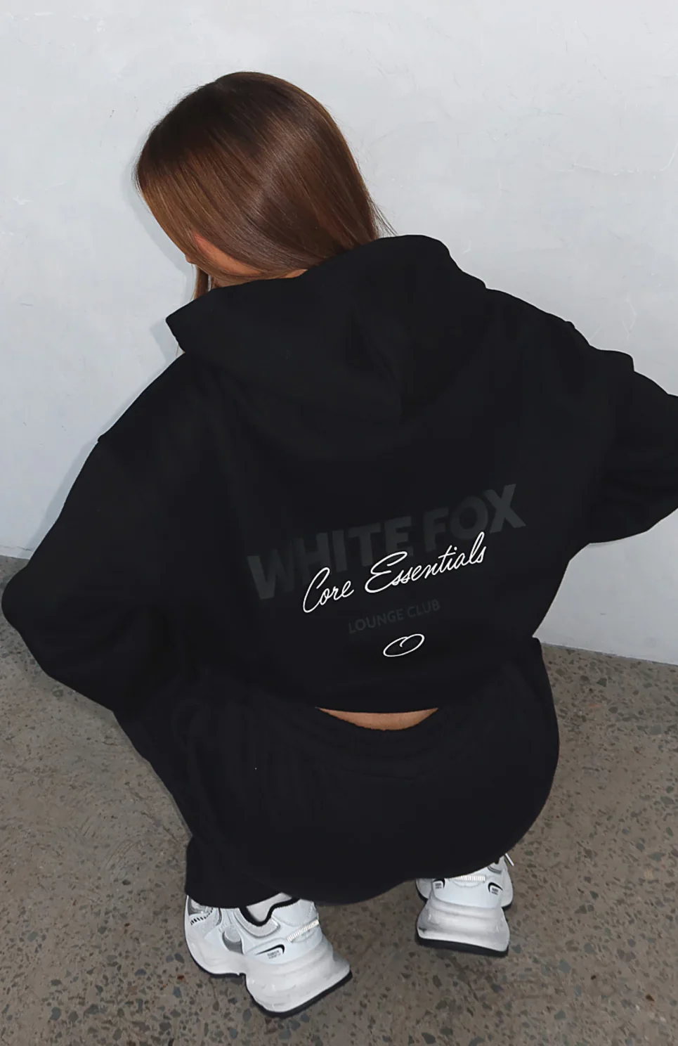 Core Essentials Oversized Hoodie Black - luluinthesky