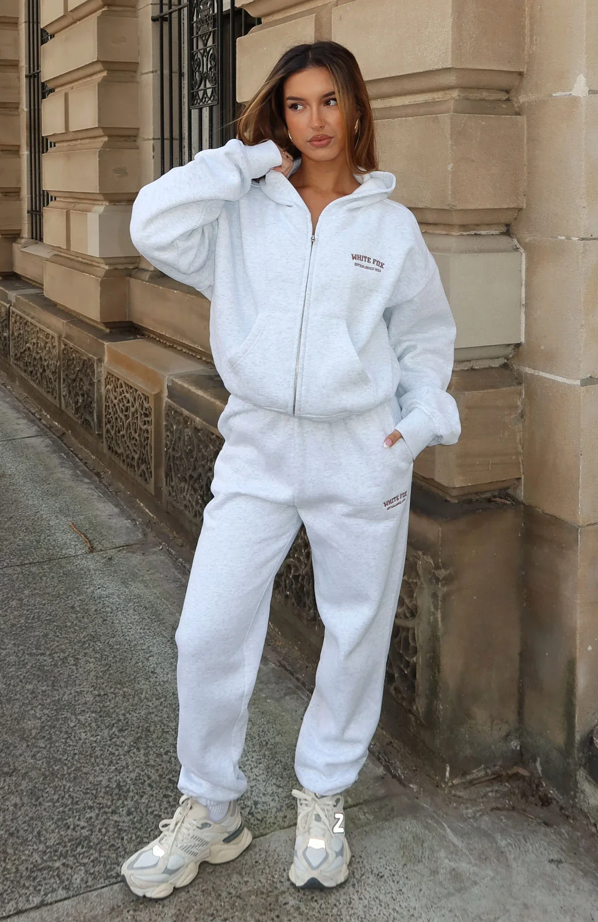 Can't Miss It Sweatpants Grey Marle/Rose Gold - luluinthesky