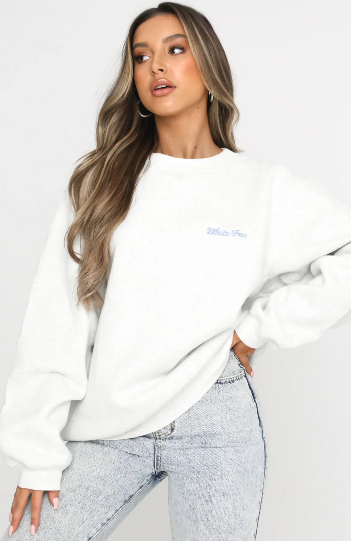 Steal Your Heart Oversized Sweater Grey Marle - luluinthesky