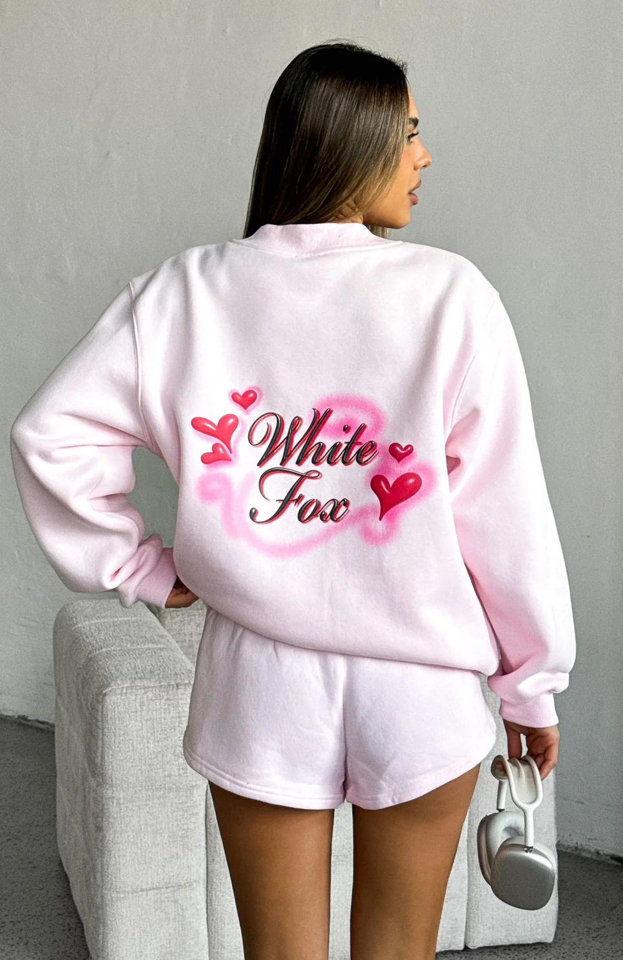 Trouble Maker Oversized Sweater Baby Pink - luluinthesky