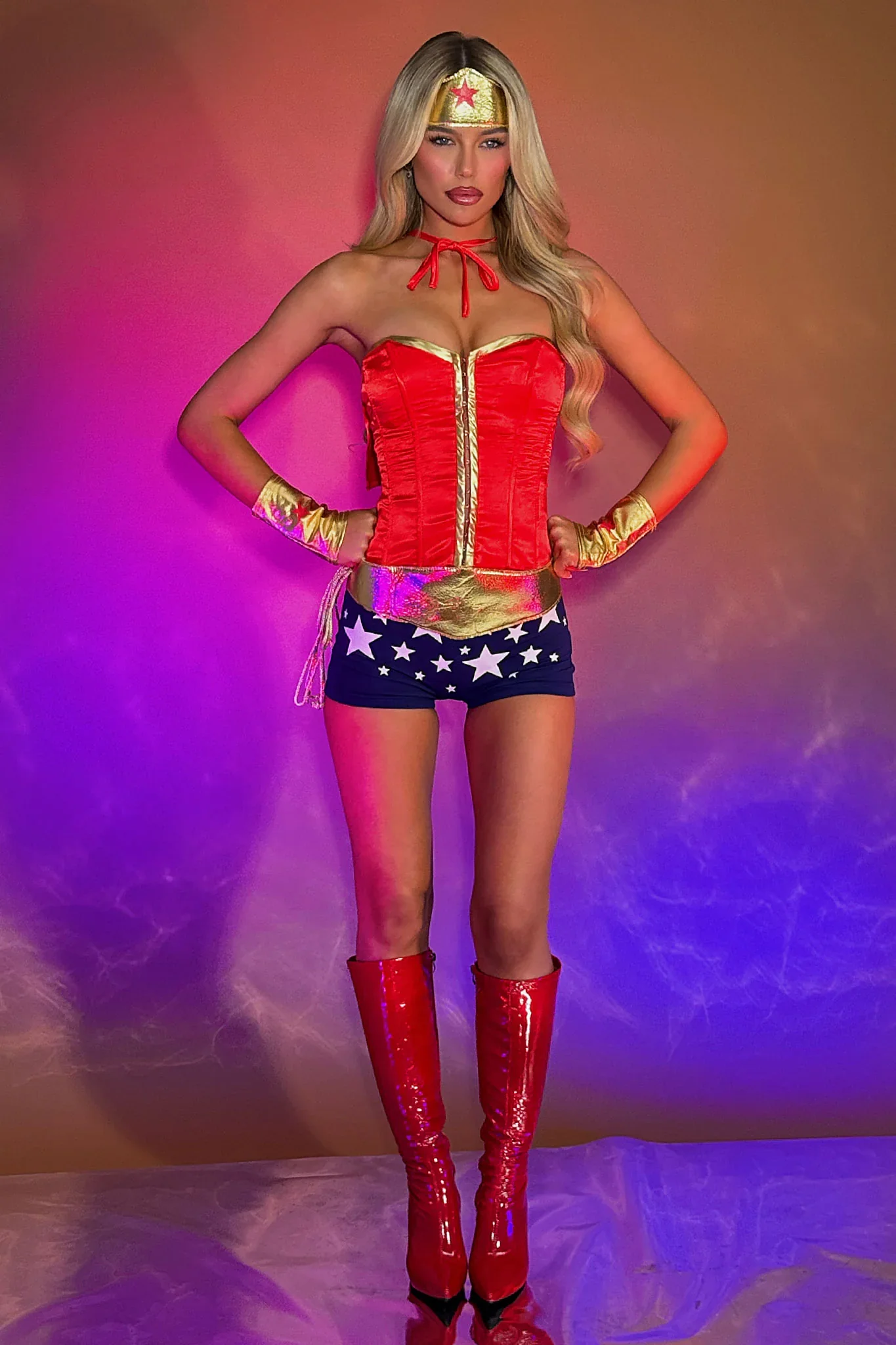 Justice Served 3 Piece Set - Red/Navy - luluinthesky