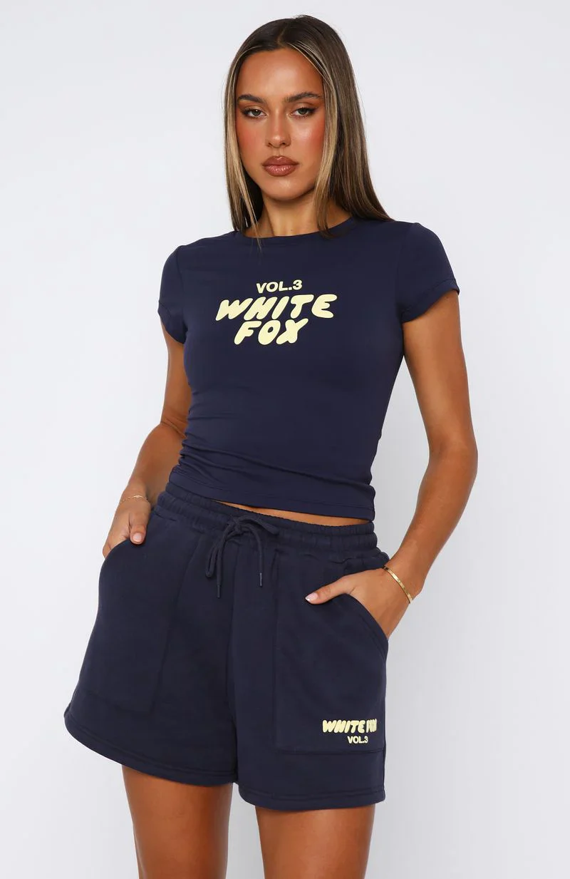 Offstage Fitted Baby Tee Stellar - luluinthesky