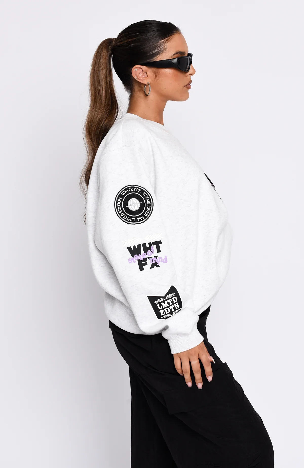 Part Of History Oversized Sweater Grey Marle - luluinthesky