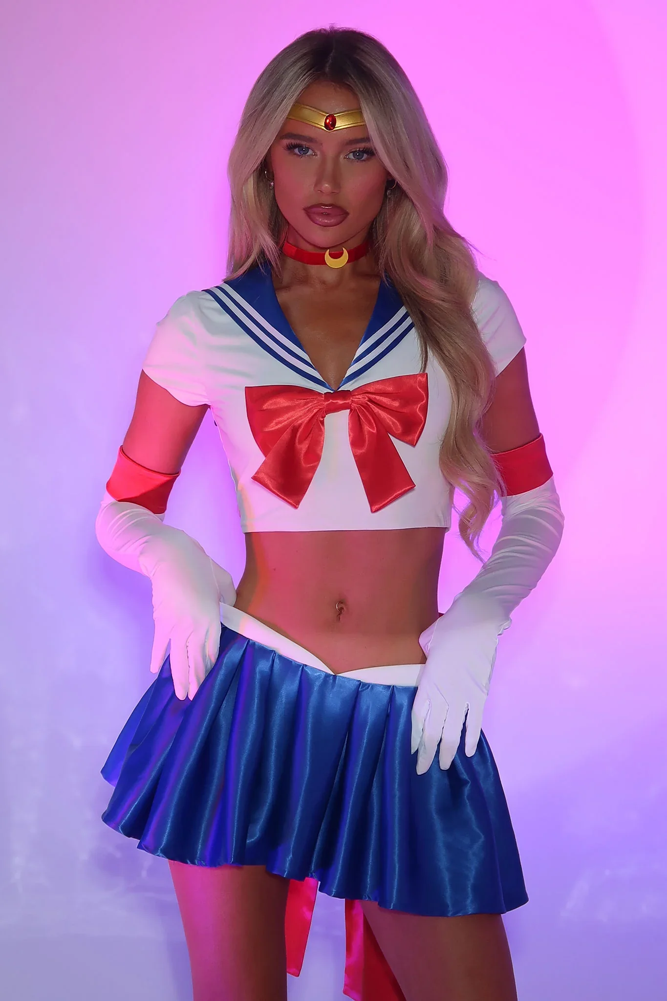 Cosmic Power 3 Piece Set - White/Blue - luluinthesky