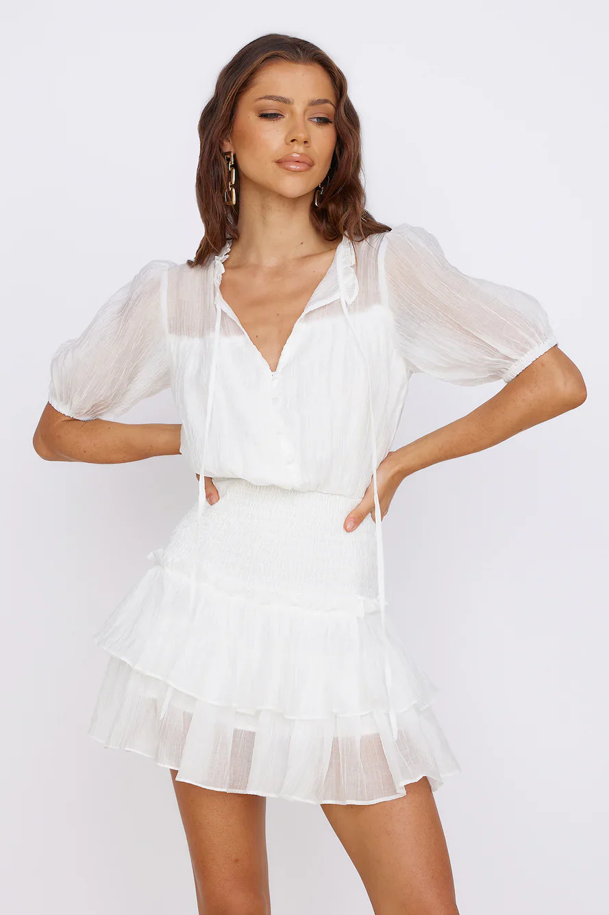 Luminous Joy Dress White - luluinthesky