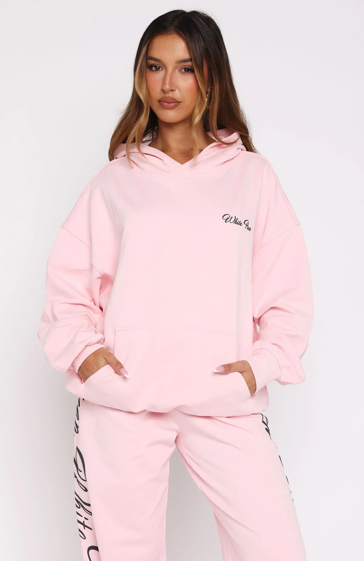 Lucky Thirteen Shaya Oversized Hoodie Soft Pink - luluinthesky