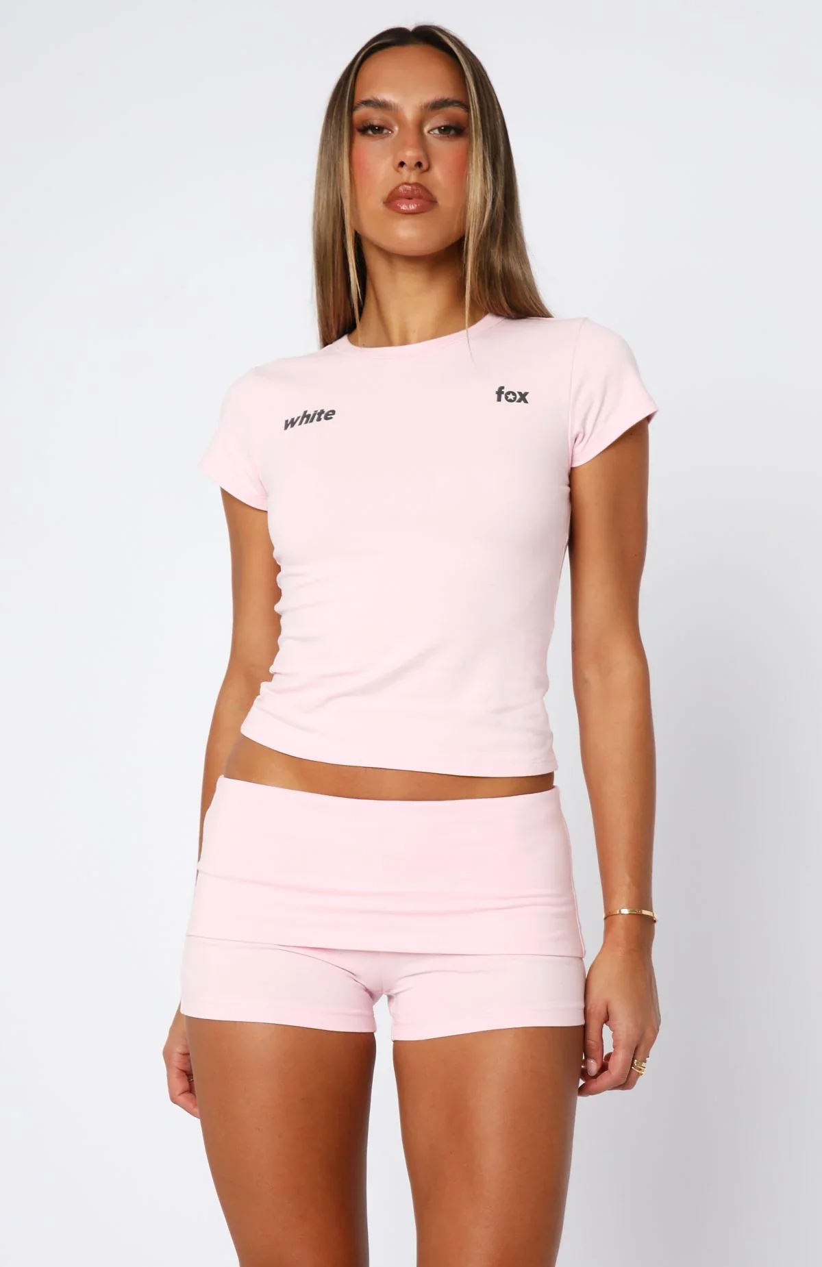 From The Archives Gigi Baby Tee Pink - luluinthesky