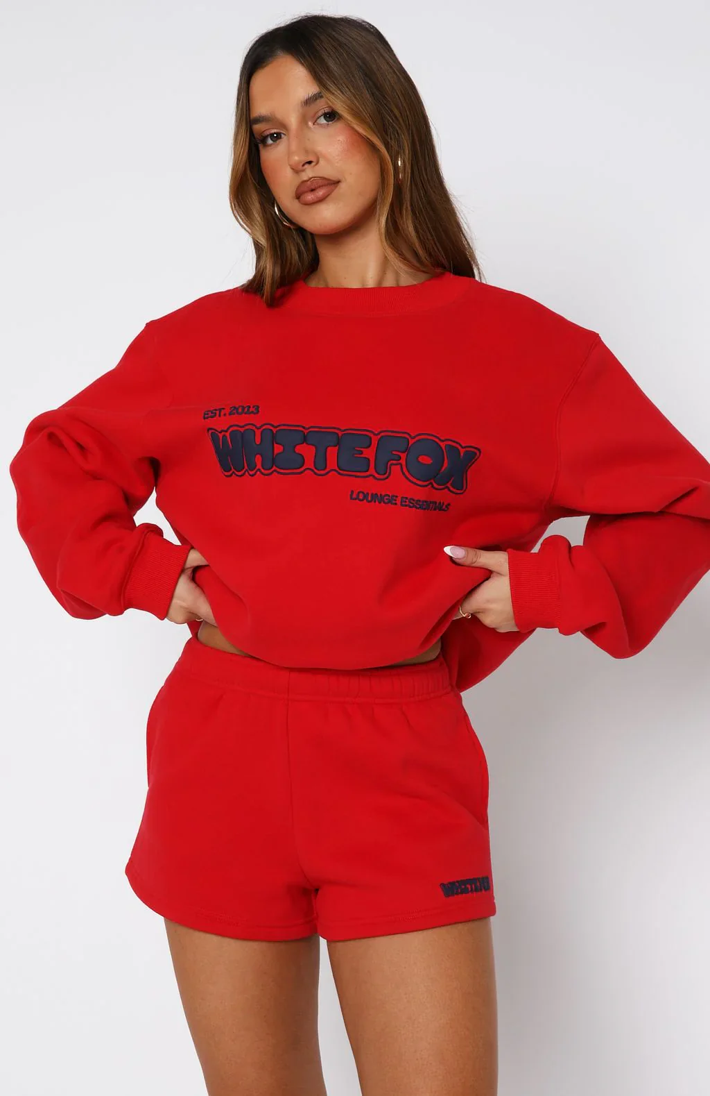 Give It A Try Lounge Shorts Red - luluinthesky