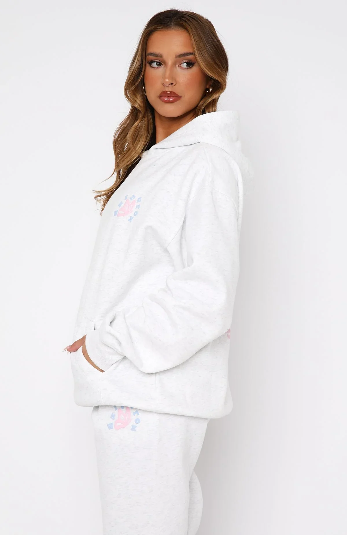 Give You The Best Oversized Hoodie Grey Marle - luluinthesky