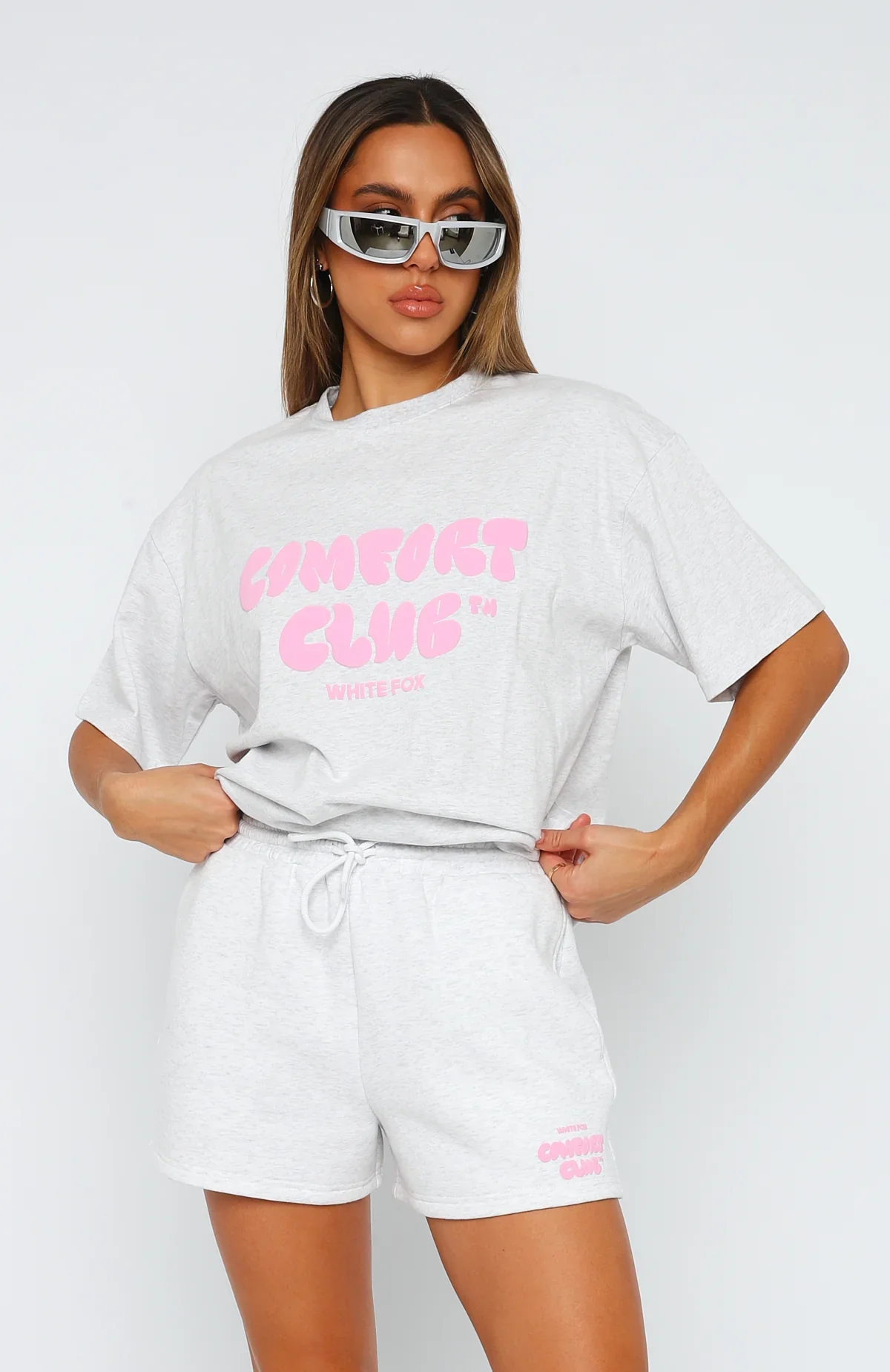 Comfort Club Oversized Tee Mist - luluinthesky