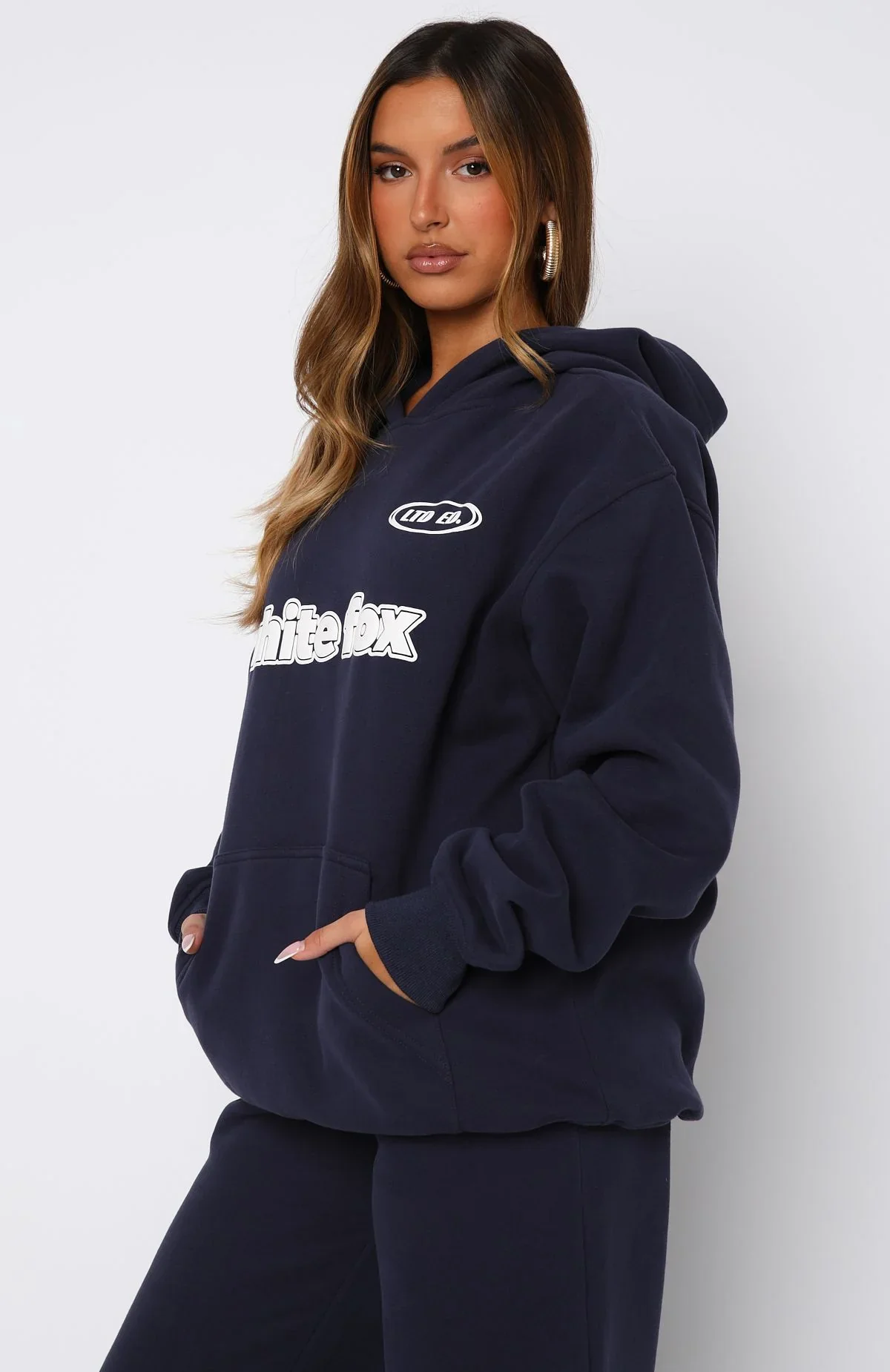 Ready To Go Oversized Hoodie Navy - luluinthesky