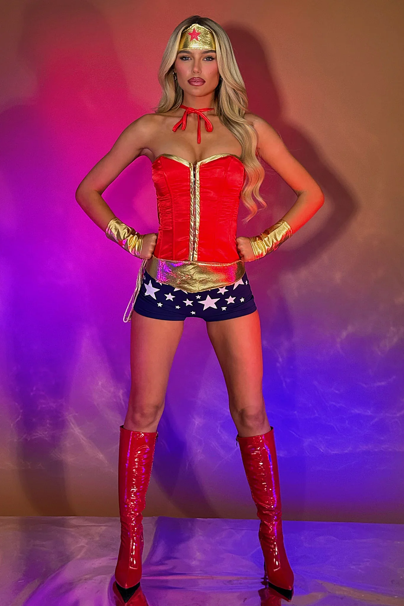 Justice Served 3 Piece Set - Red/Navy - luluinthesky