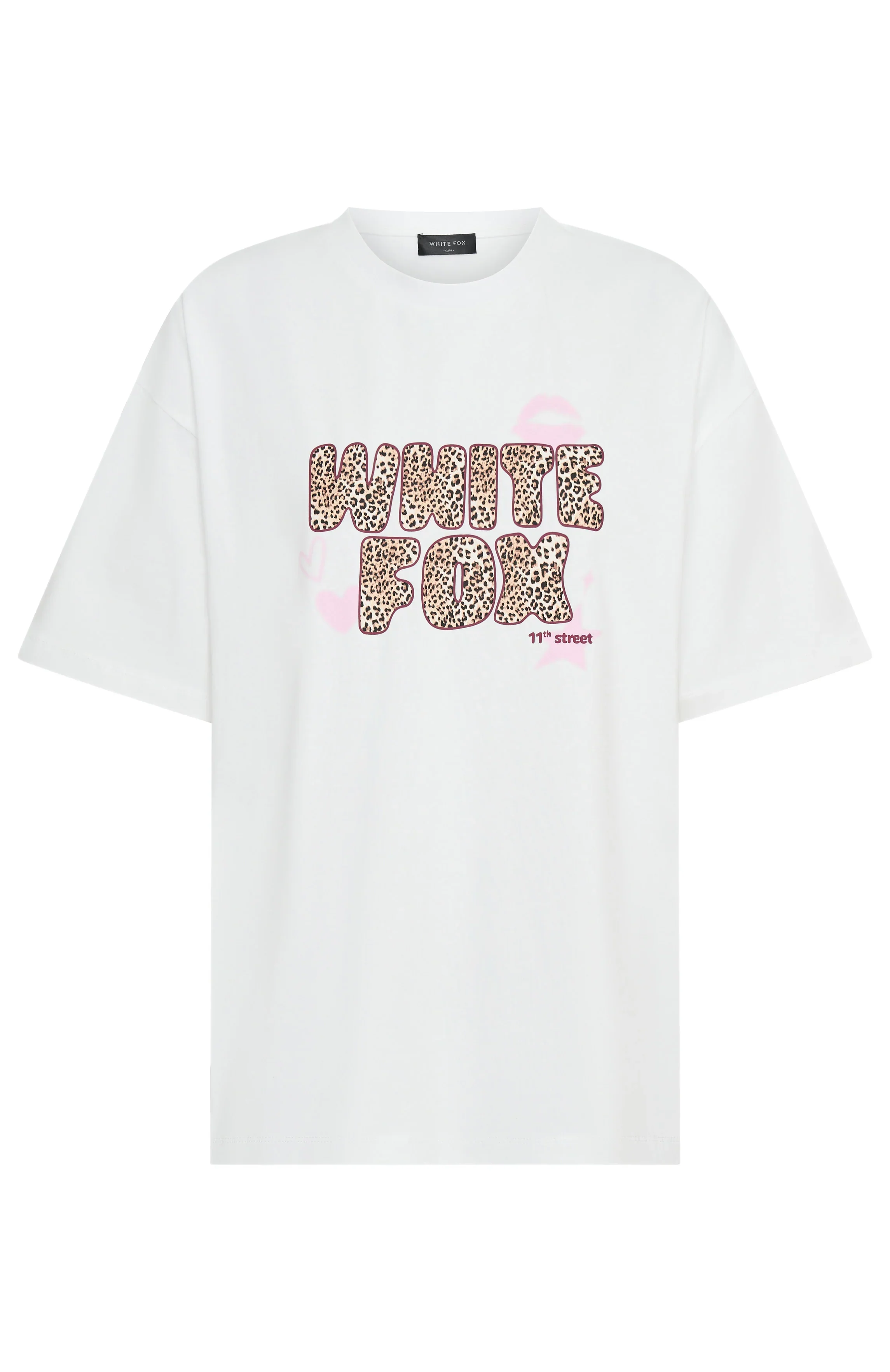 11th Street She's So Lucky Oversized Tee Leopard Splice - luluinthesky