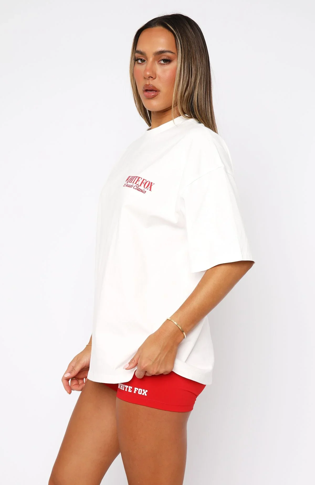Decade Classics Essential Oversized Tee White - luluinthesky
