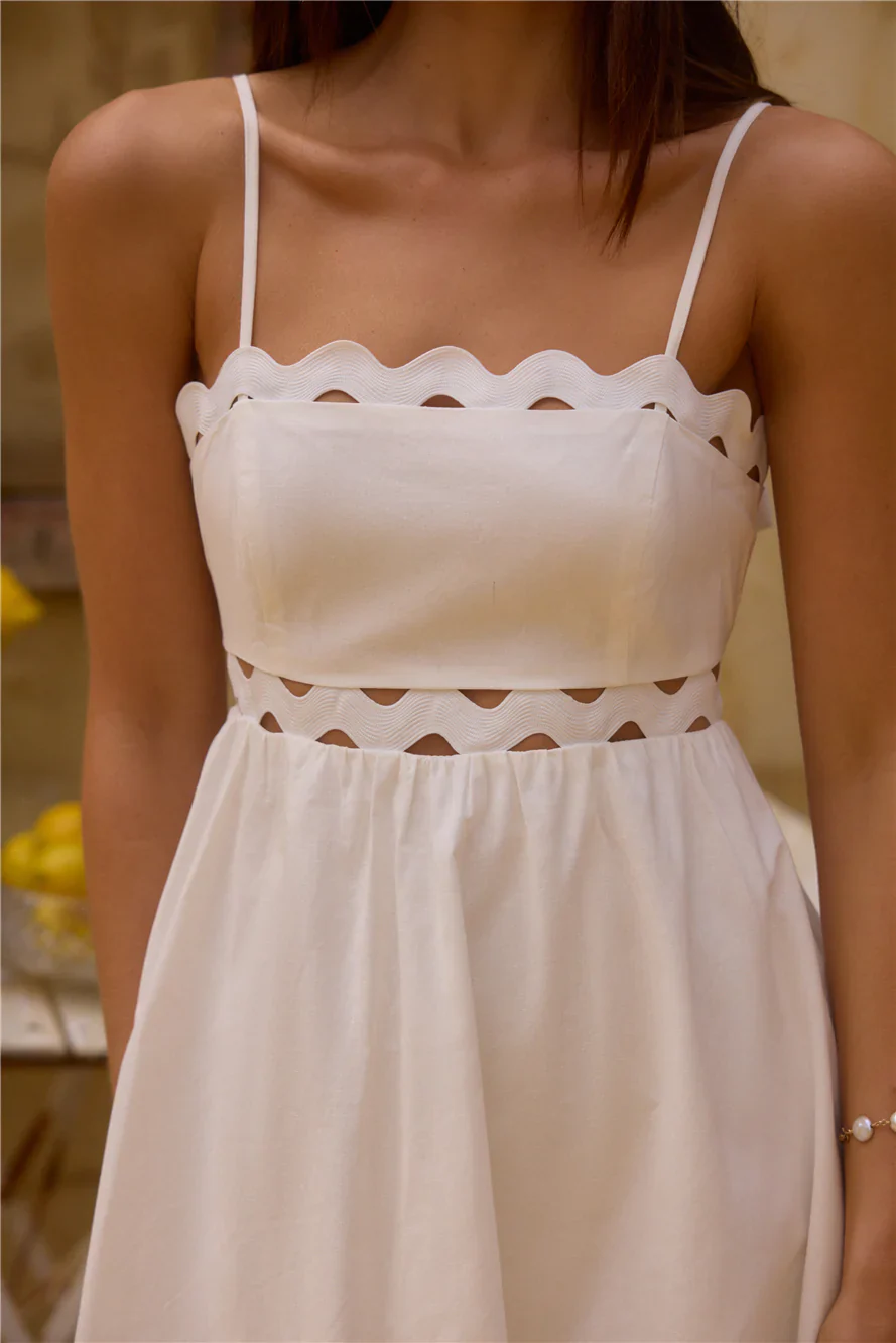 Dearest Friend Mini Dress White - luluinthesky