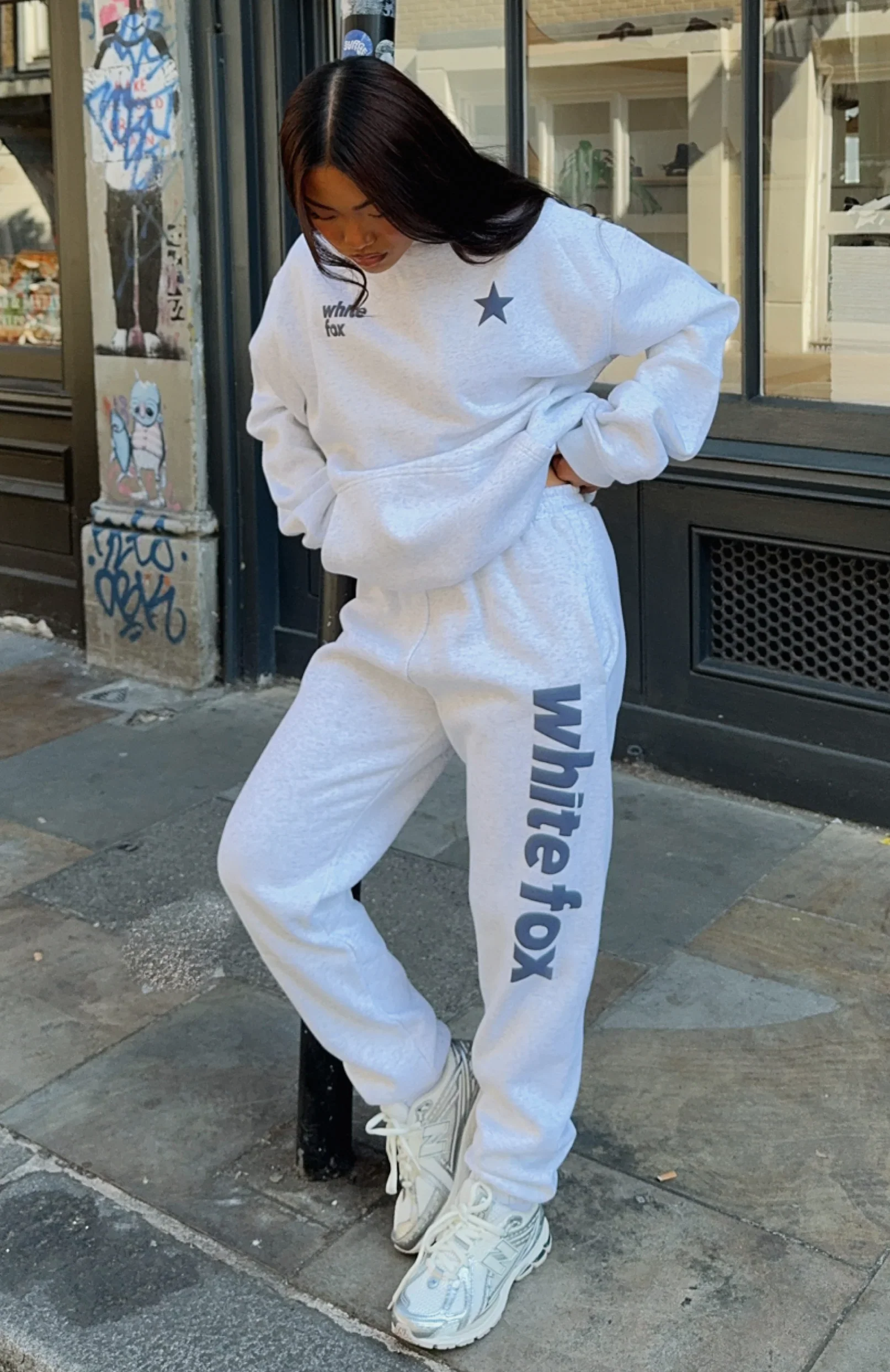 From The Archives Freya Sweatpants Grey Marle - luluinthesky