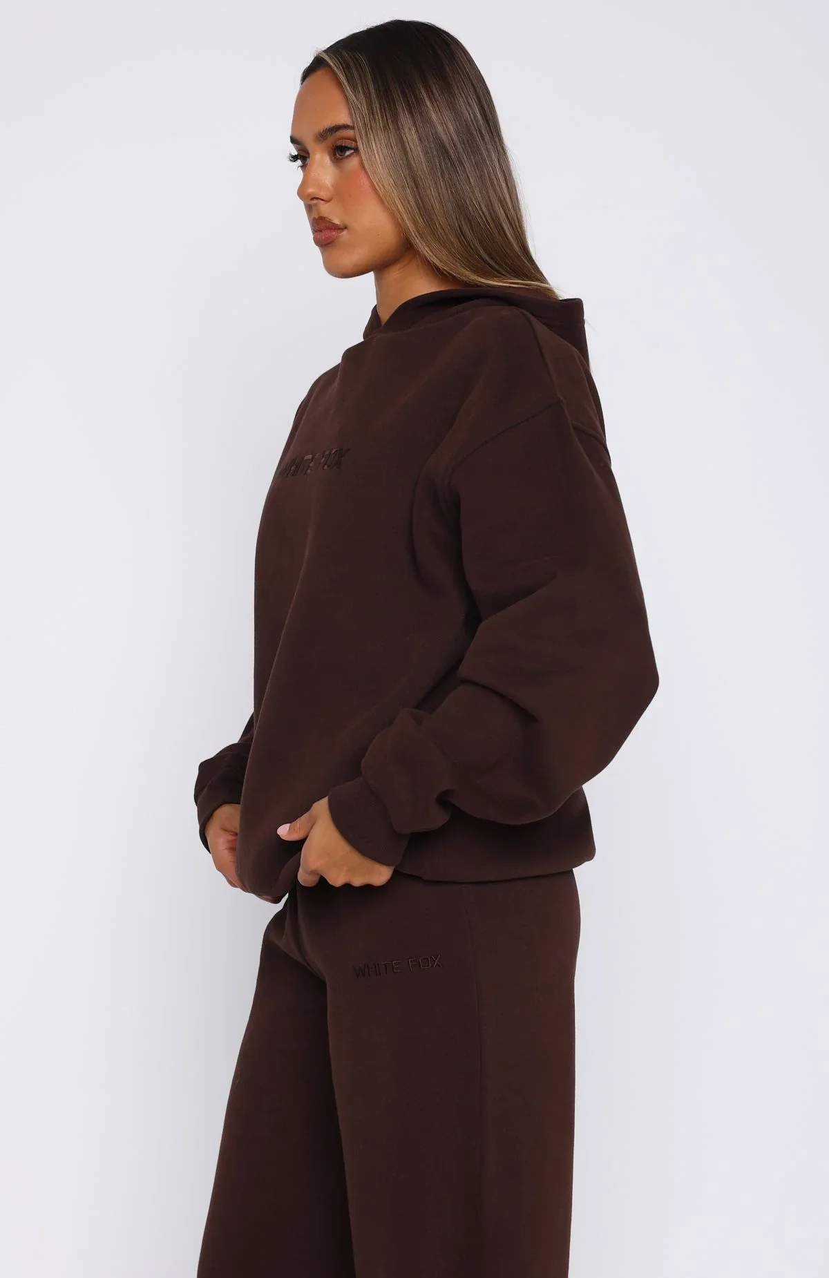 Stay Lifted Oversized Hoodie Bitter Chocolate - luluinthesky