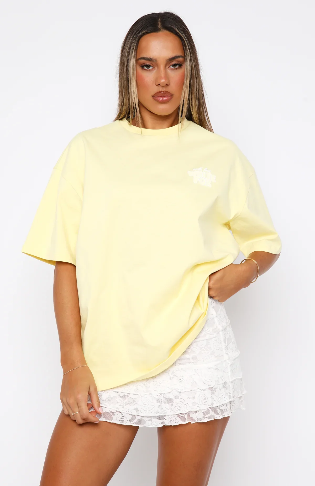 With Love Always Oversized Tee Lemon - luluinthesky