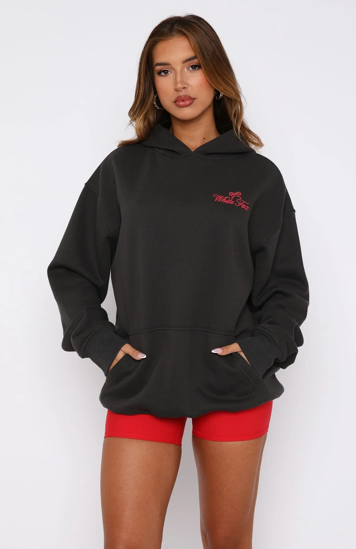 Lucky Charms Oversized Hoodie Charcoal - luluinthesky