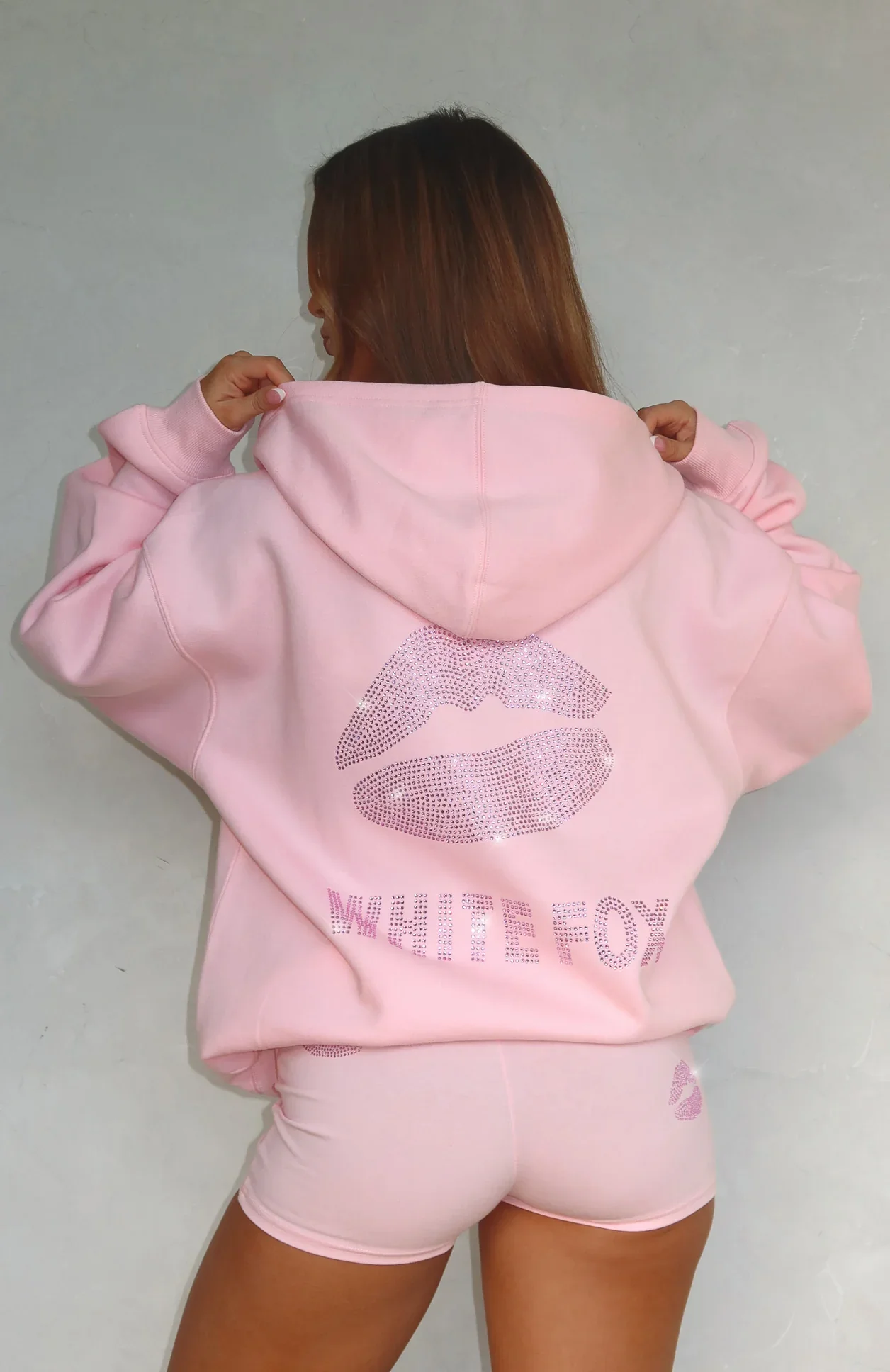 Celebrating Love Zip Front Hoodie Pink - luluinthesky